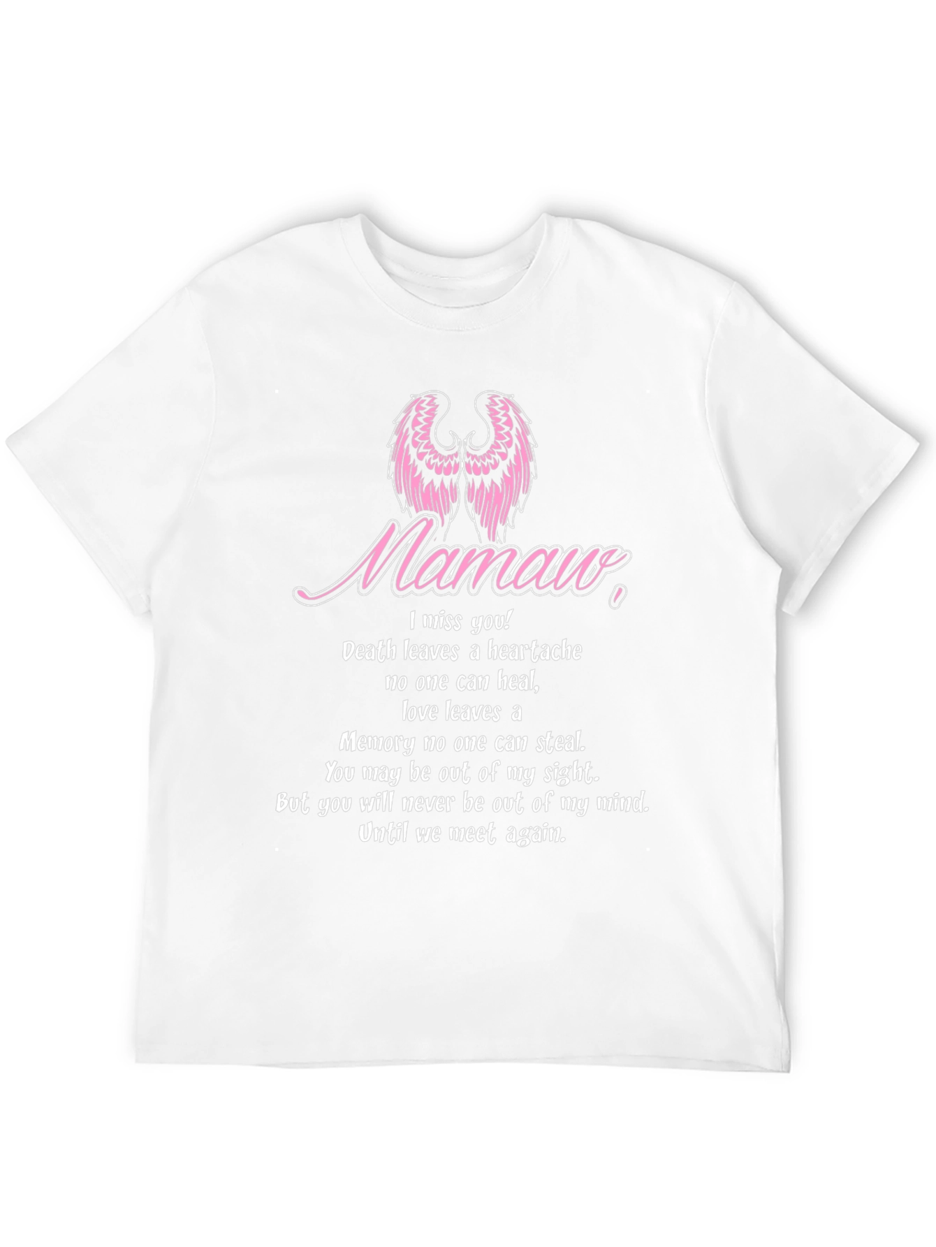 Memorial T-Shirt - Mamaw Angel Wings