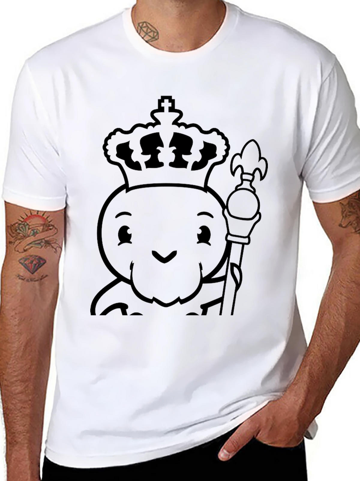 King Octopus Graphic Tee - Black
