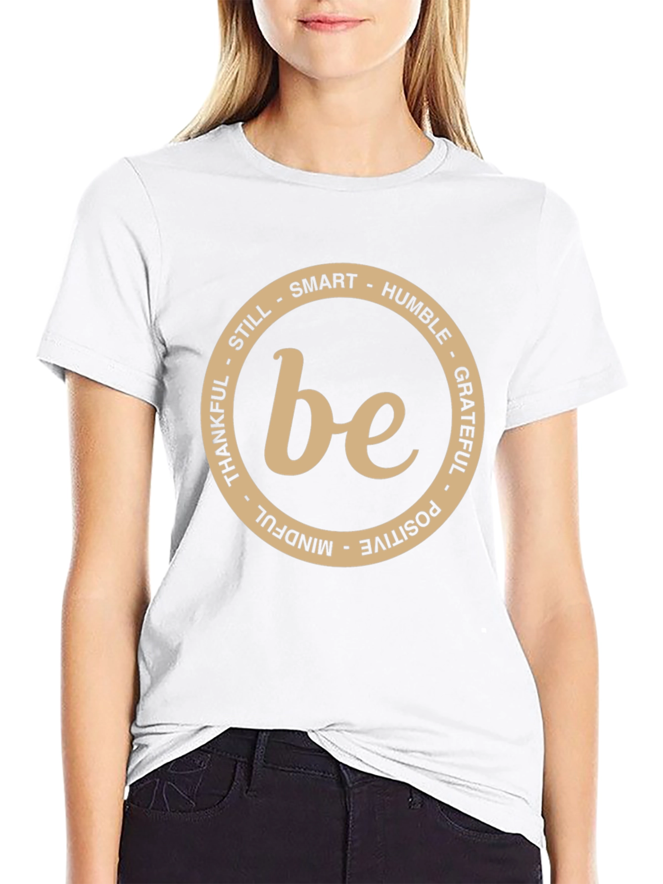 Be Smart Humble Grateful T-Shirt - Black