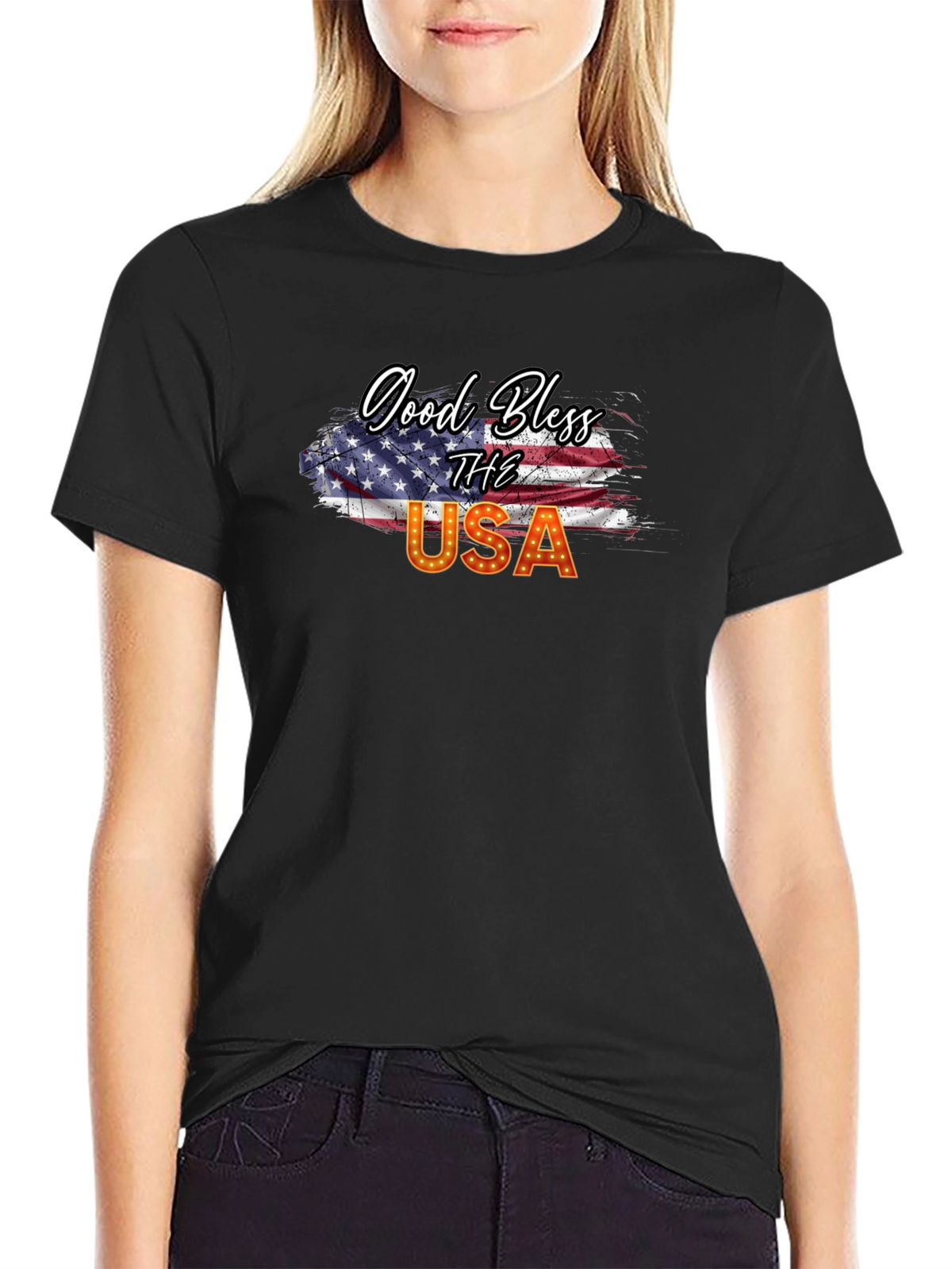 Good Bless USA Patriotic T-Shirt