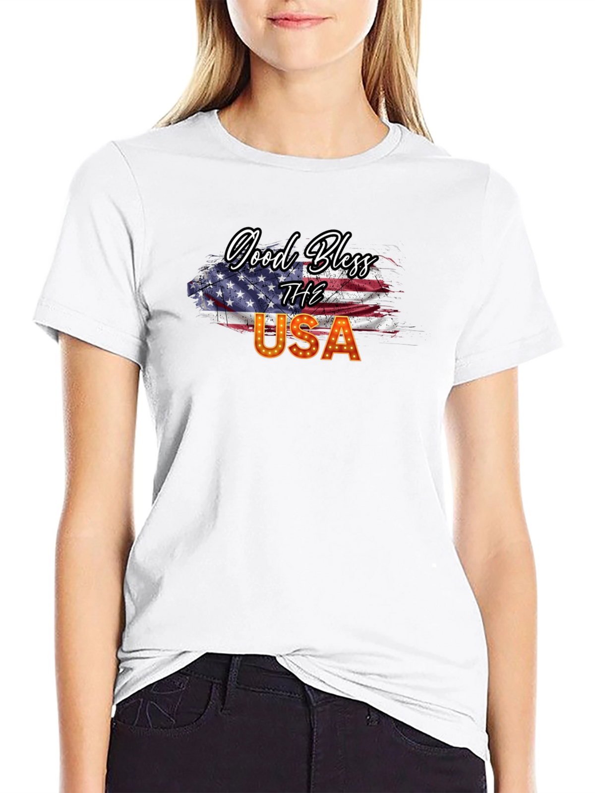 Good Bless USA Patriotic T-Shirt