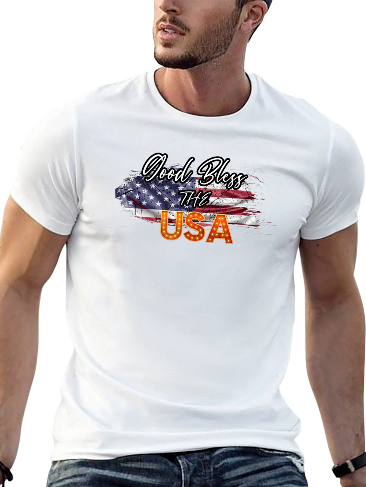 Good Bless USA Patriotic T-Shirt