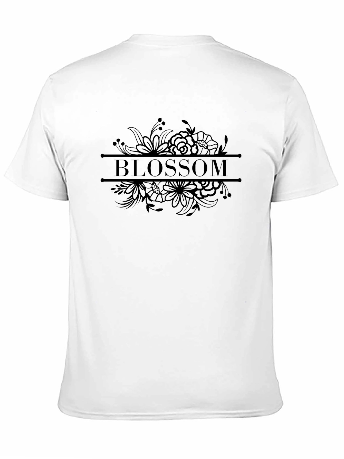 Blossom Floral Graphic Tee - Black