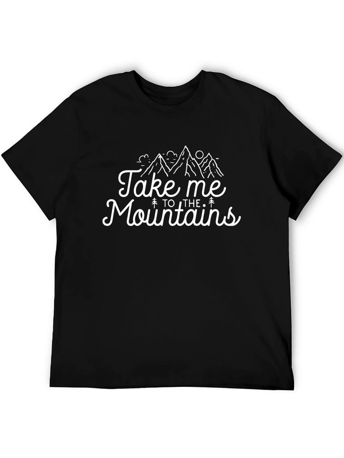 Take Me to the Mountains Graphic Tee - Black