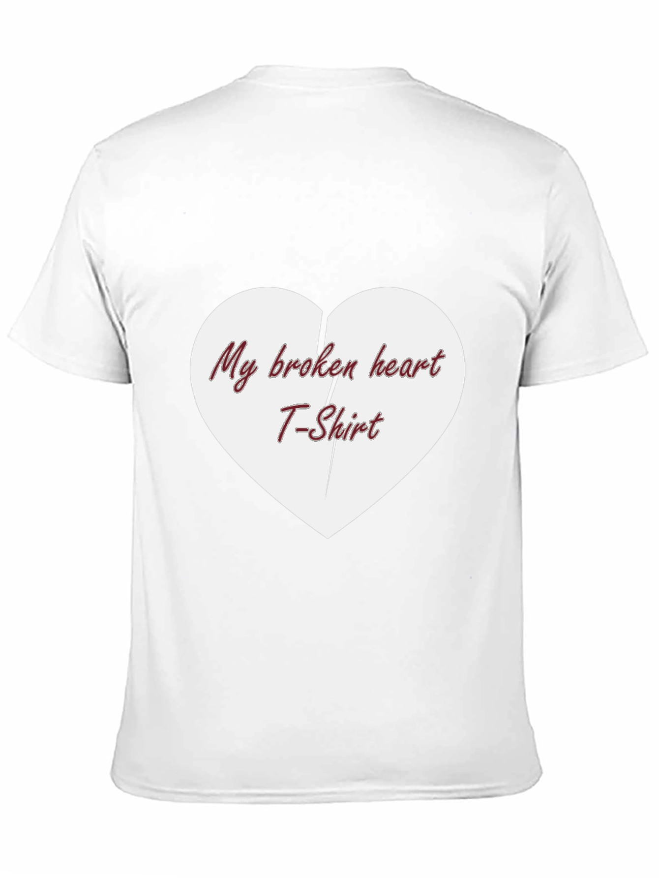 My Broken Heart T-Shirt - Black Cotton Casual Tee