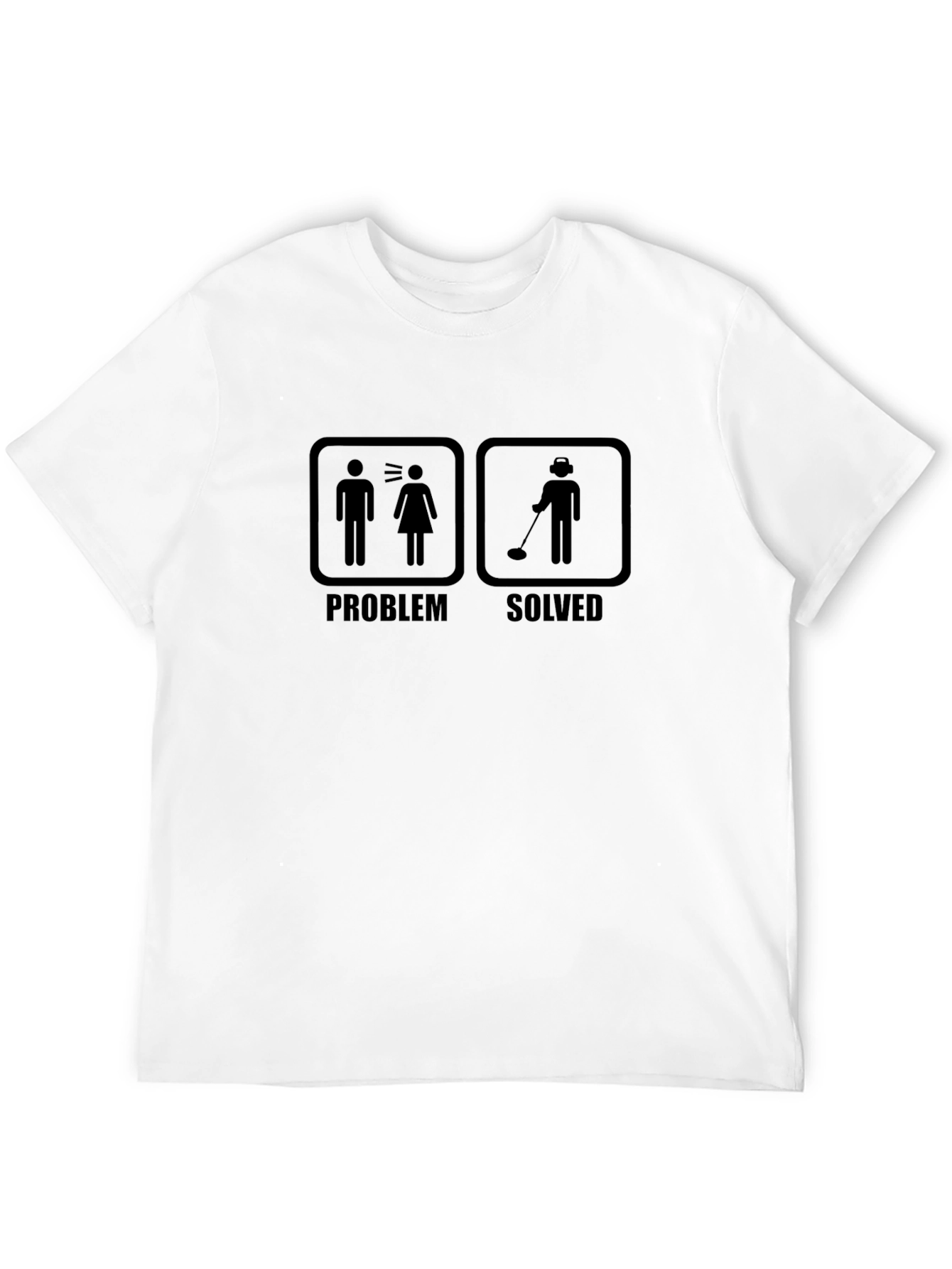 Problem Solved Metal Detecting Graphic T-Shirt