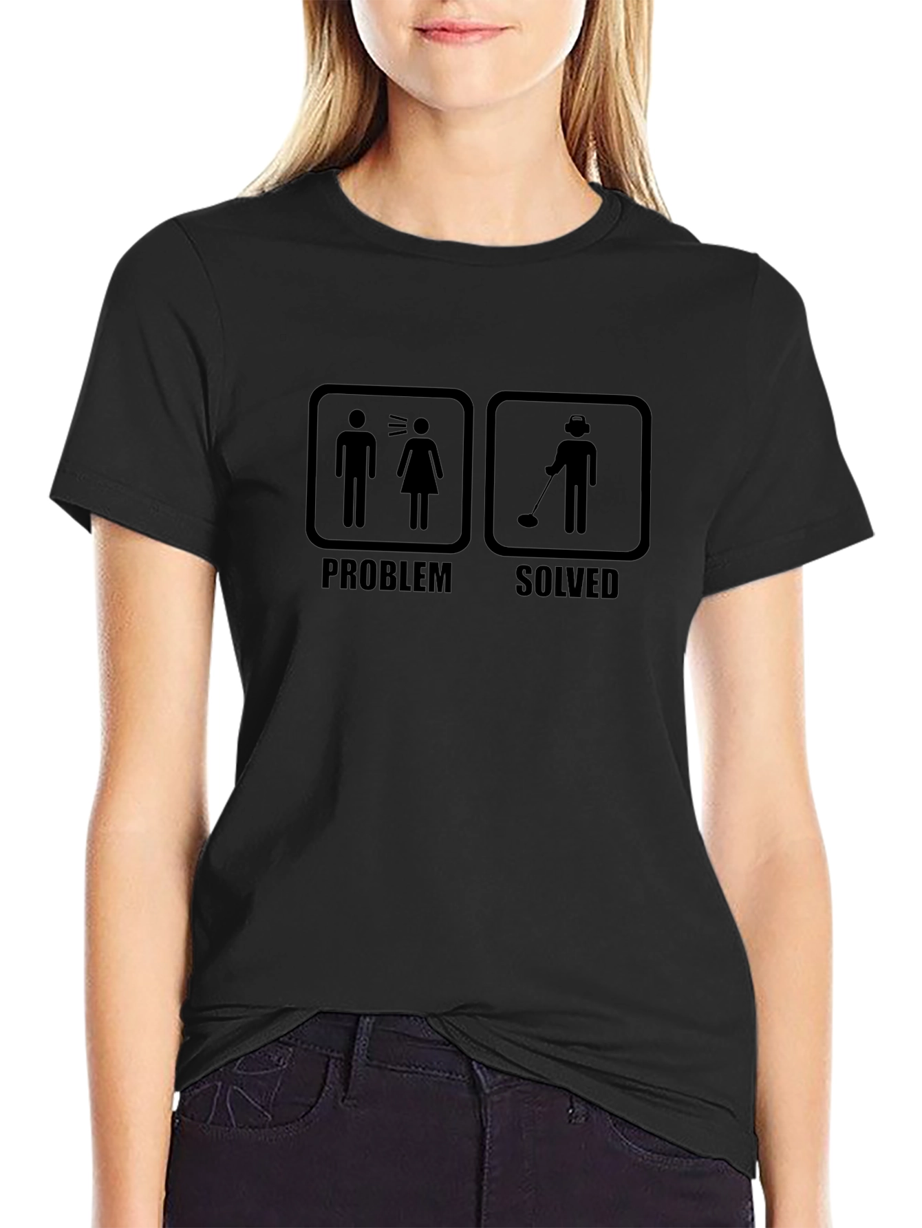 Problem Solved Metal Detecting Graphic T-Shirt