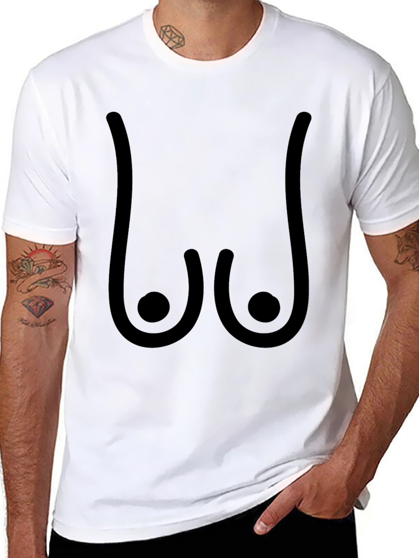 Funny Graphic Black T-Shirt