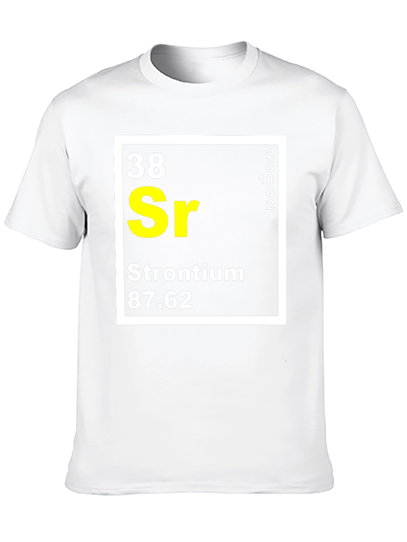 Strontium Periodic Table T-Shirt Science Geek Tee