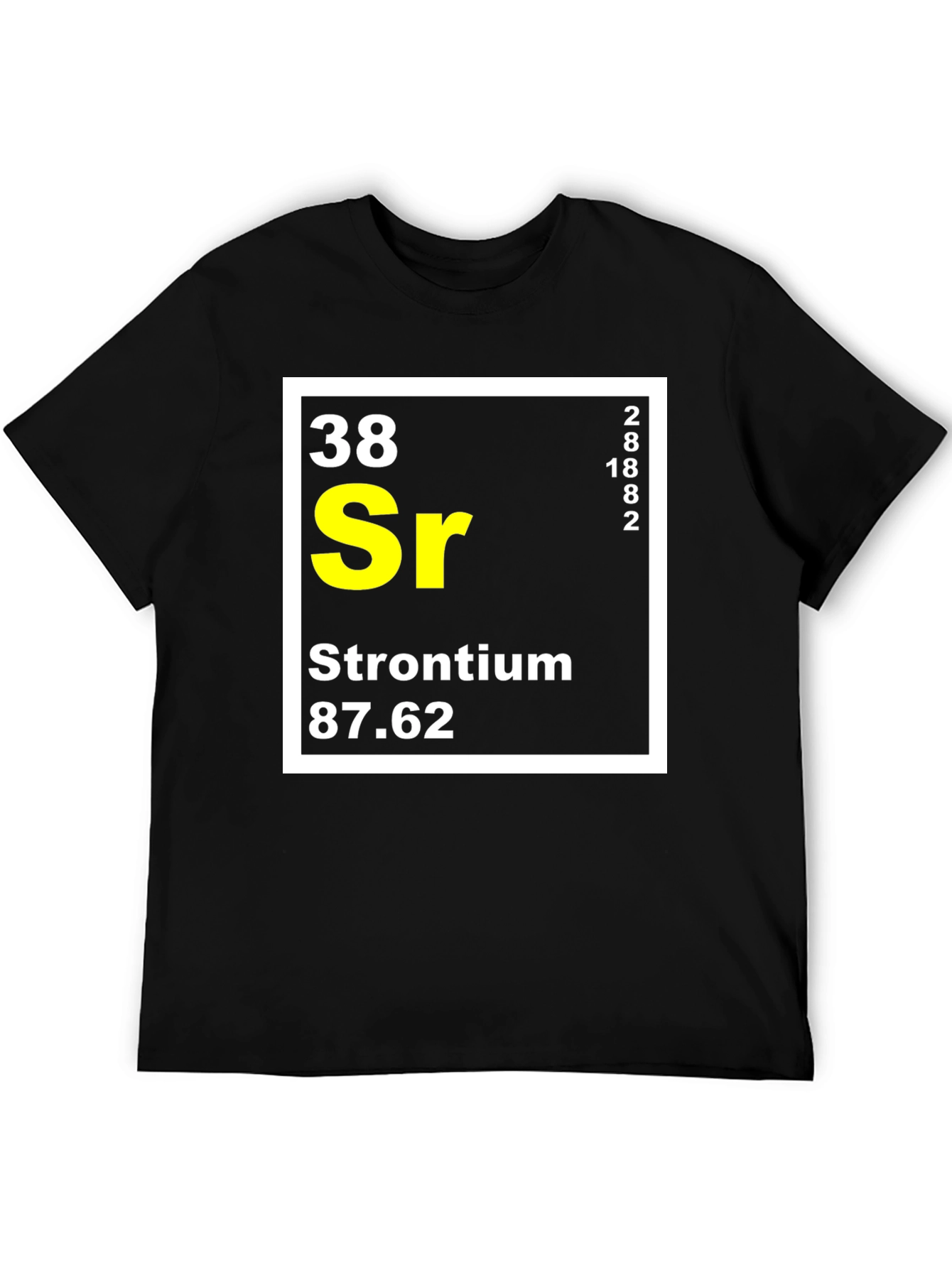 Strontium Periodic Table T-Shirt Science Geek Tee