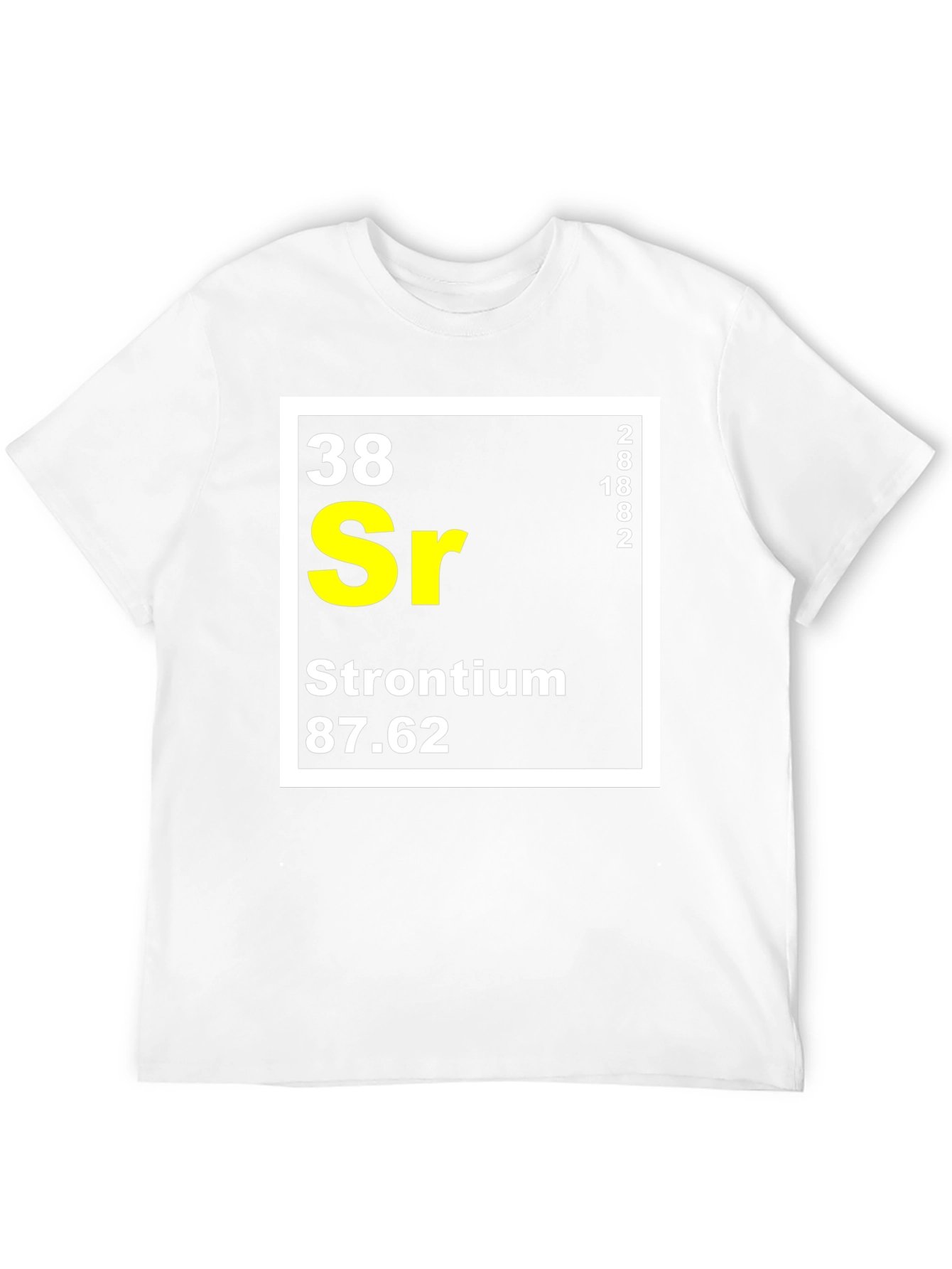 Strontium Periodic Table T-Shirt Science Geek Tee