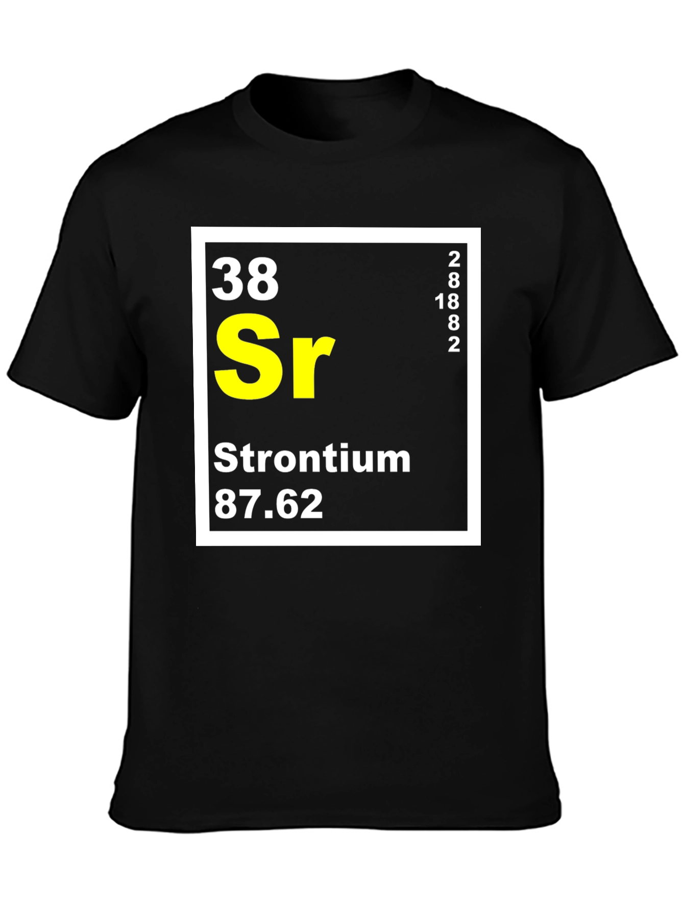 Strontium Periodic Table T-Shirt Science Geek Tee