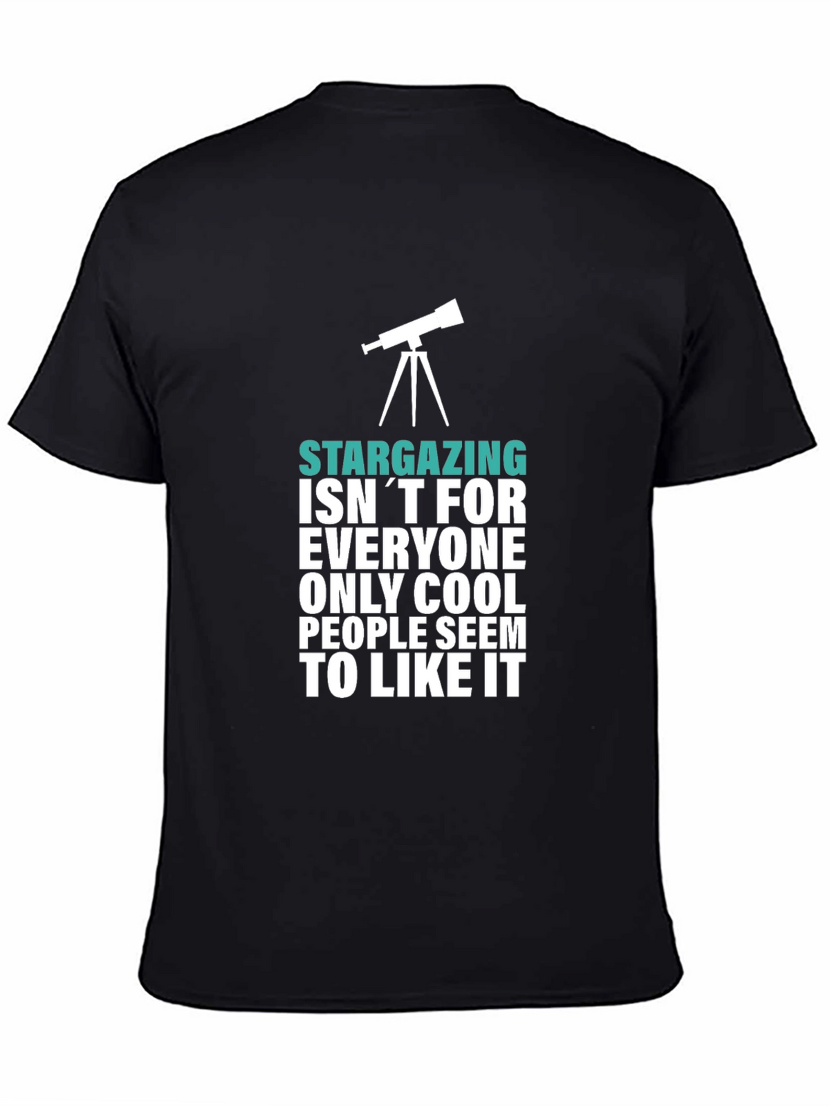 Stargazing Cool People Graphic Tee - Black