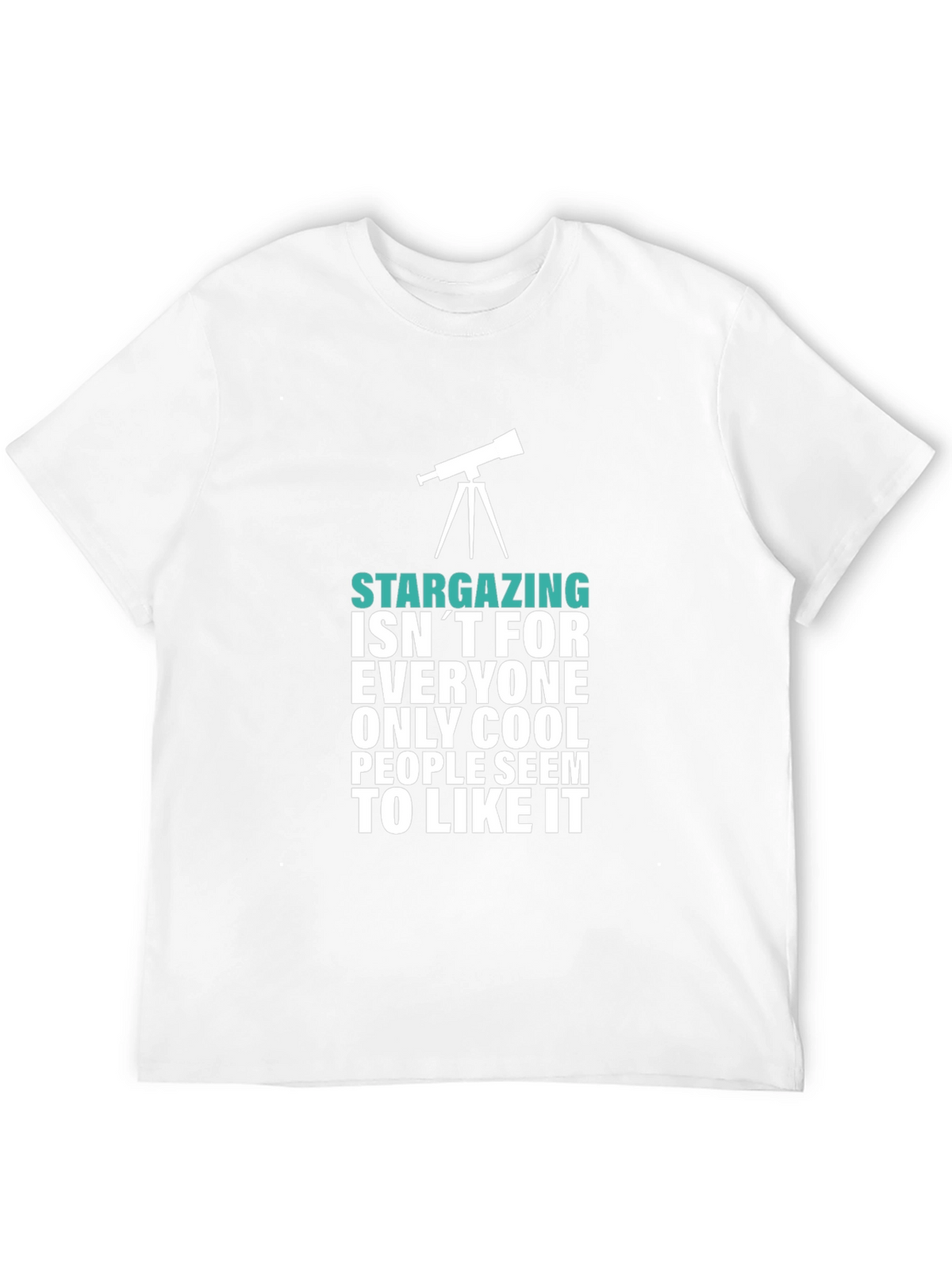 Stargazing Cool People Graphic Tee - Black