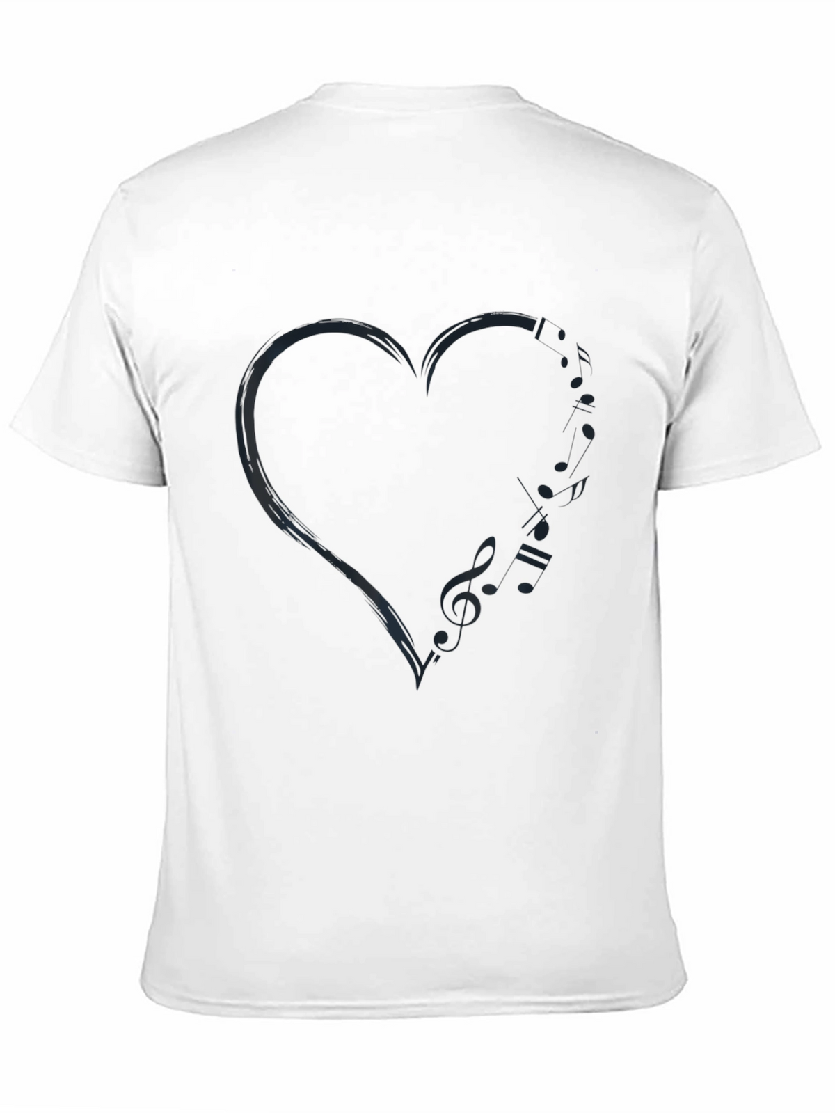 Heart Music Note T-Shirt - Stylish Mens Tee