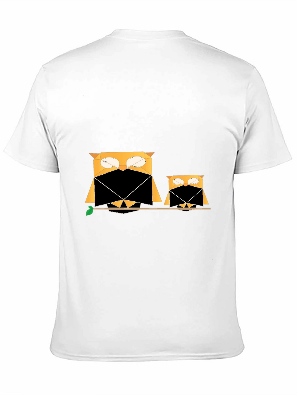Owl Family Tee - Geometric Graphic Print