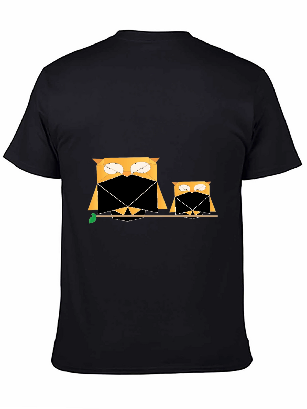 Owl Family Tee - Geometric Graphic Print