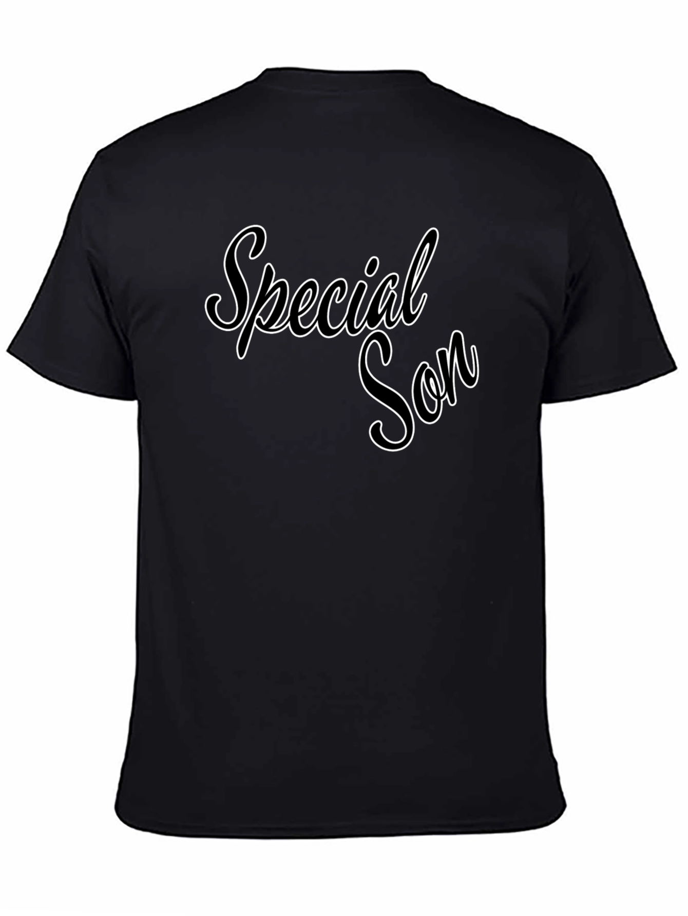 Special Son Black Graphic Tee