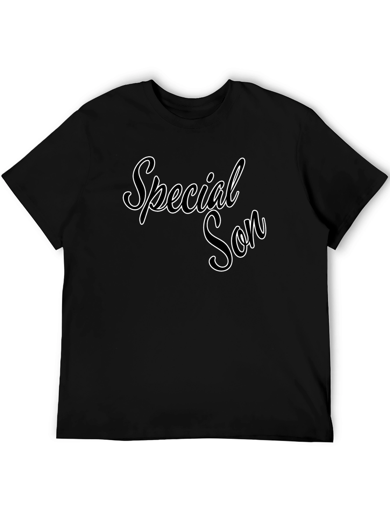 Special Son Black Graphic Tee