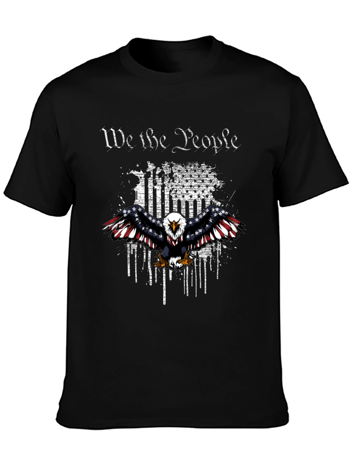 Patriotic Eagle We The People Graphic T-Shirt