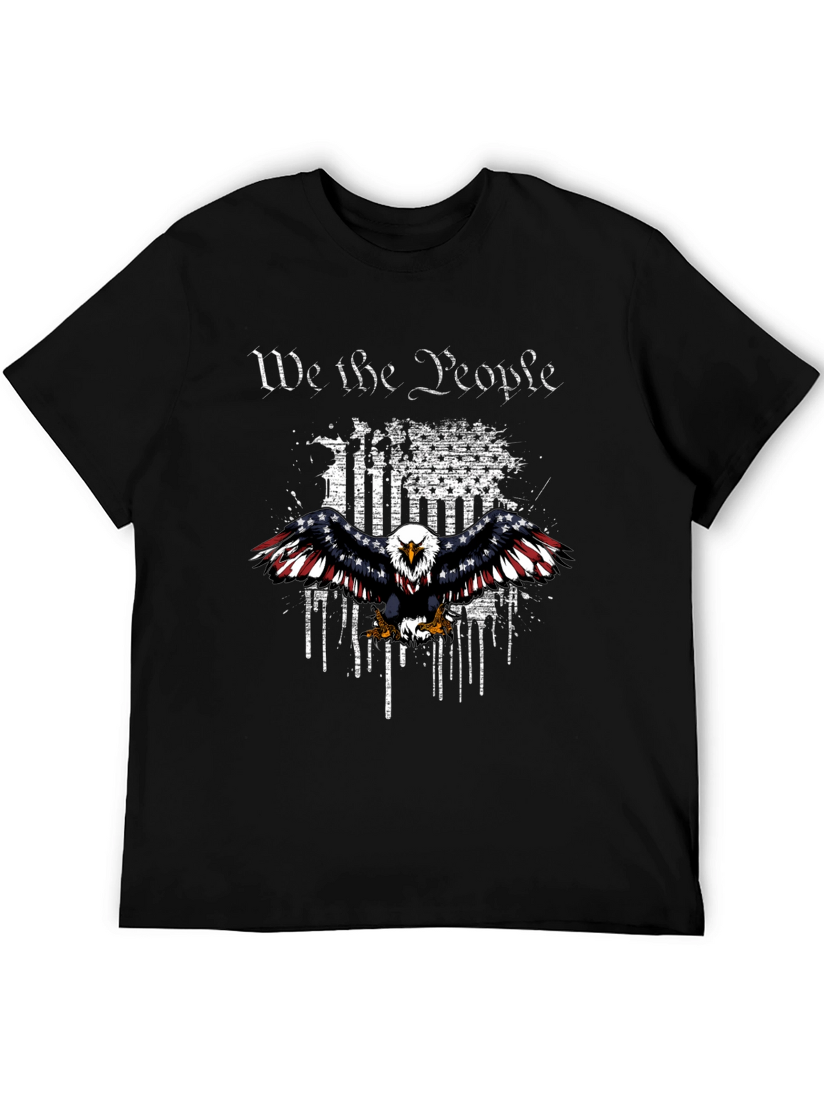 Patriotic Eagle We The People Graphic T-Shirt