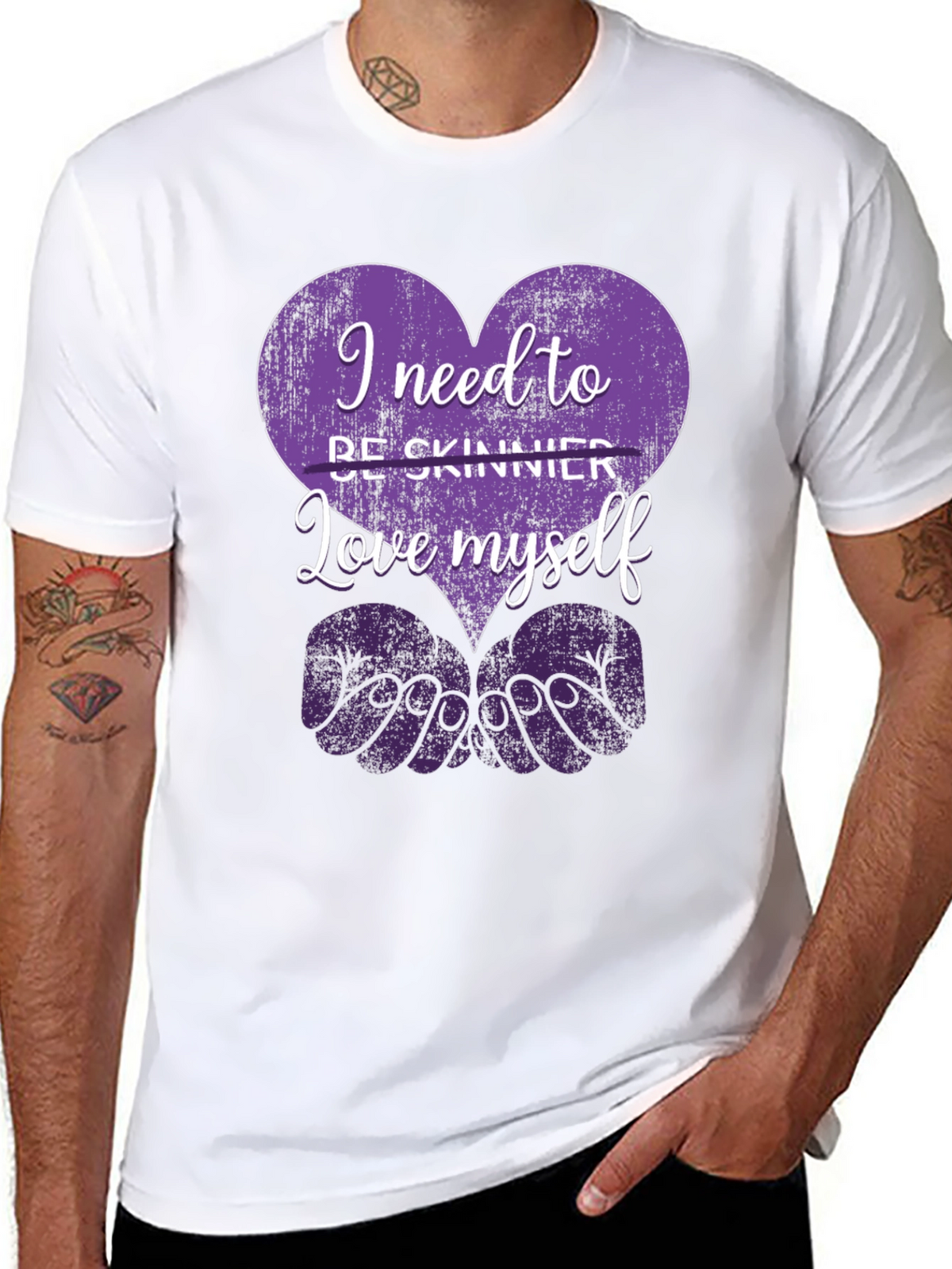 Love Myself Heart Graphic T-Shirt