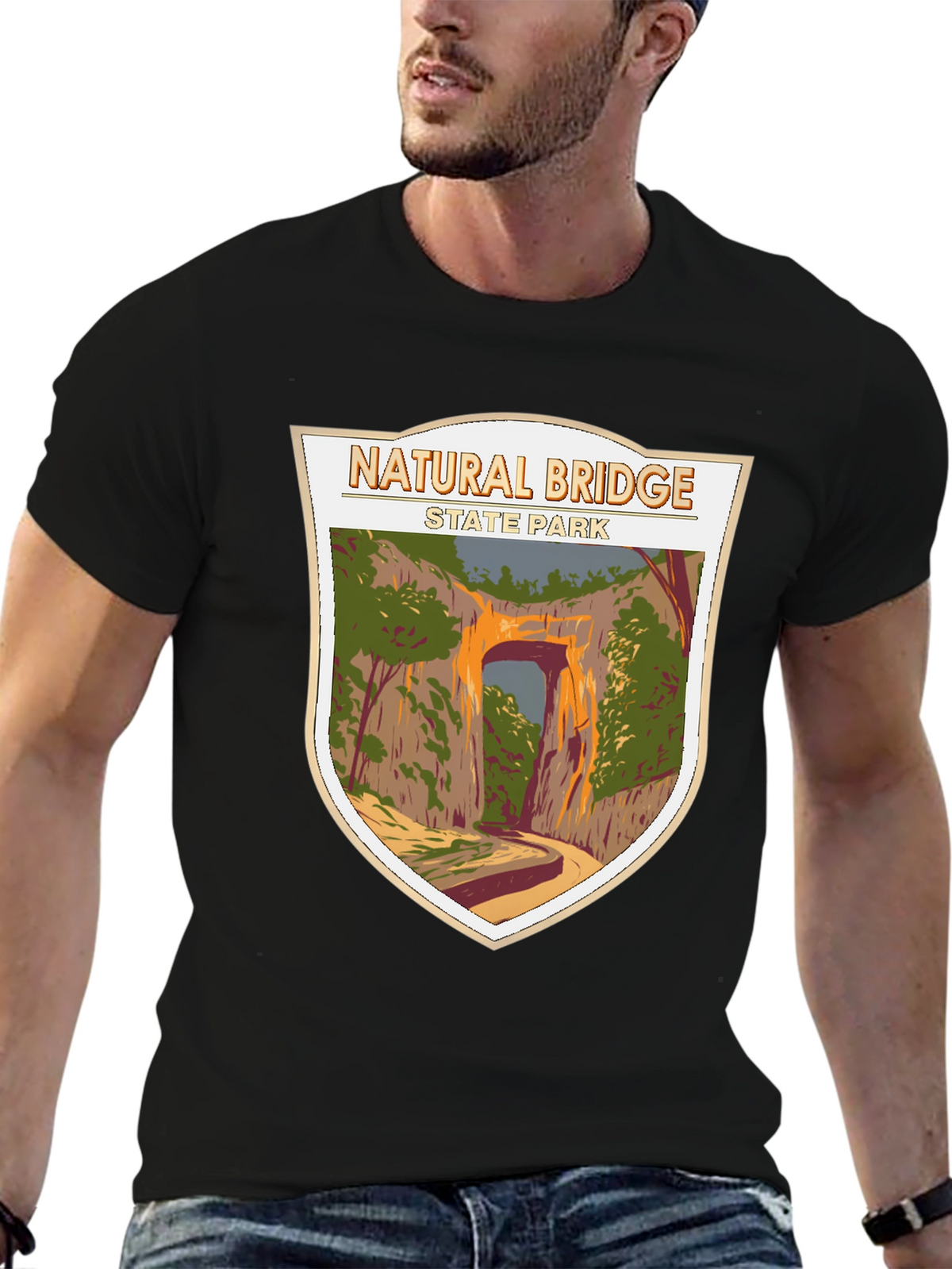Natural Bridge State Park Graphic Tee - Black