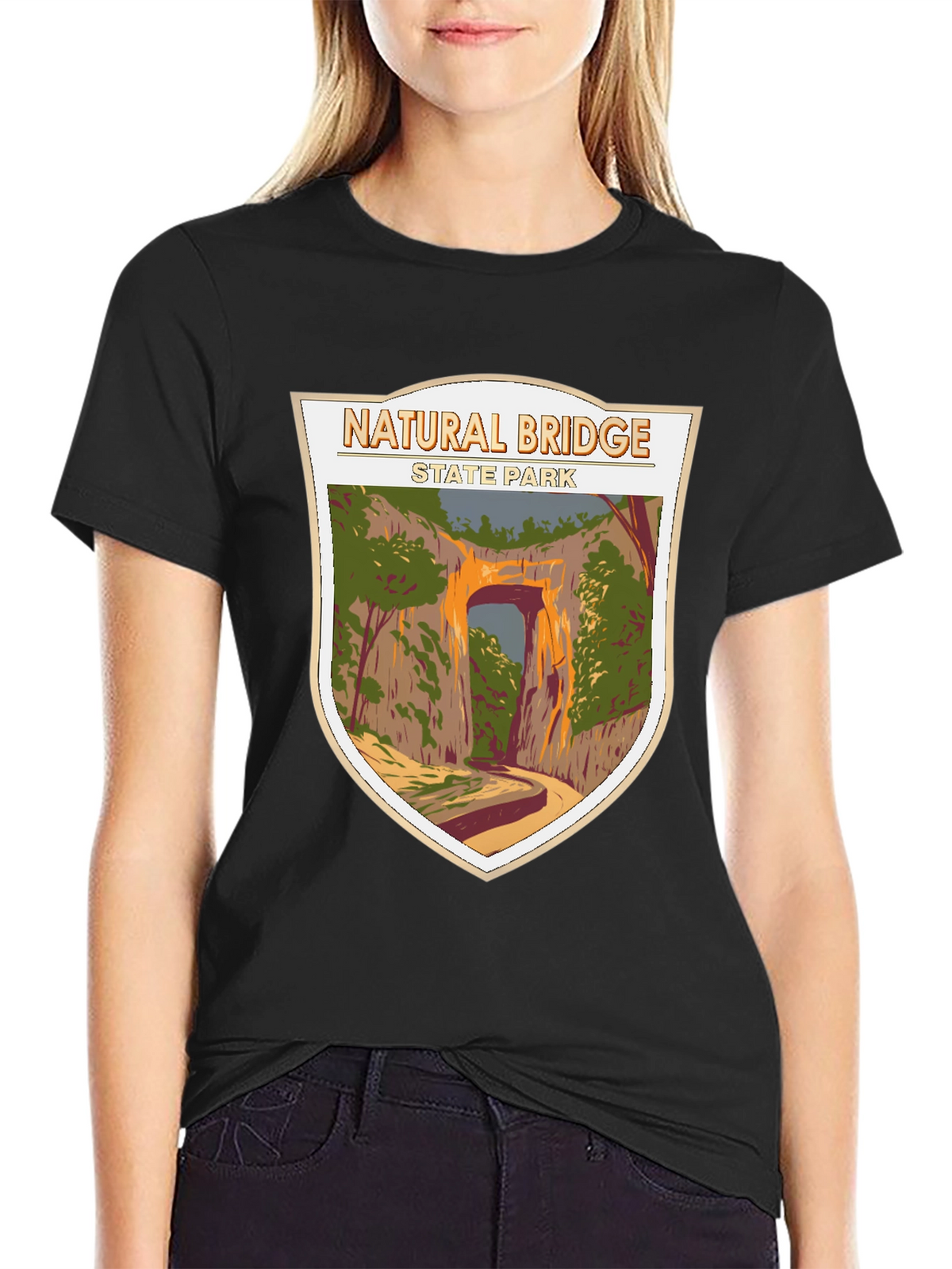 Natural Bridge State Park Graphic Tee - Black