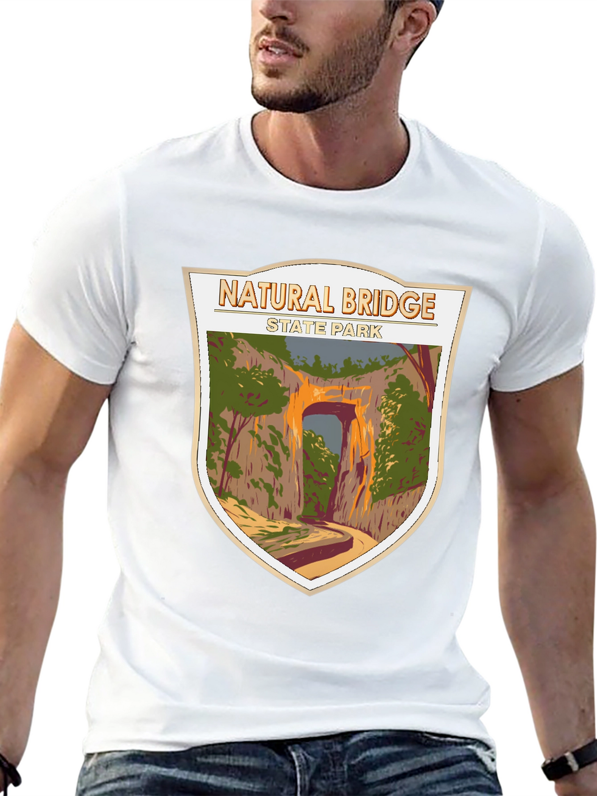 Natural Bridge State Park Graphic Tee - Black