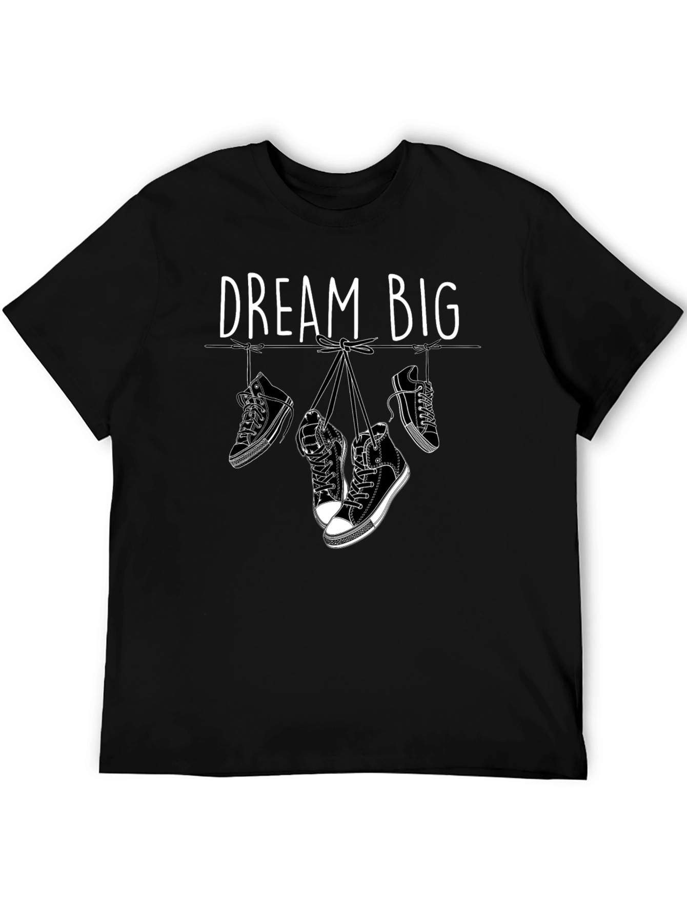 Dream Big Graphic Tee - Hanging Sneakers
