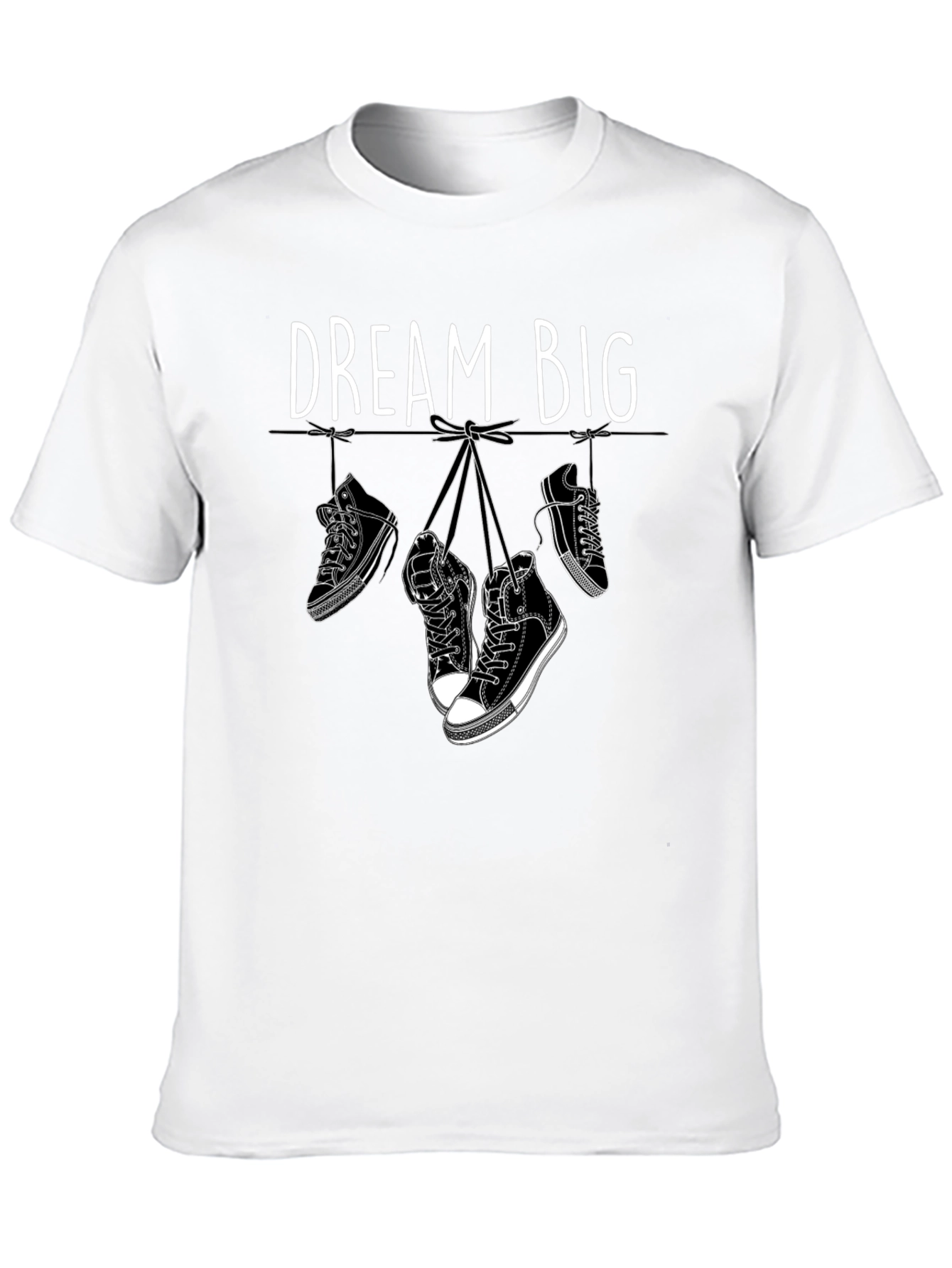 Dream Big Graphic Tee - Hanging Sneakers