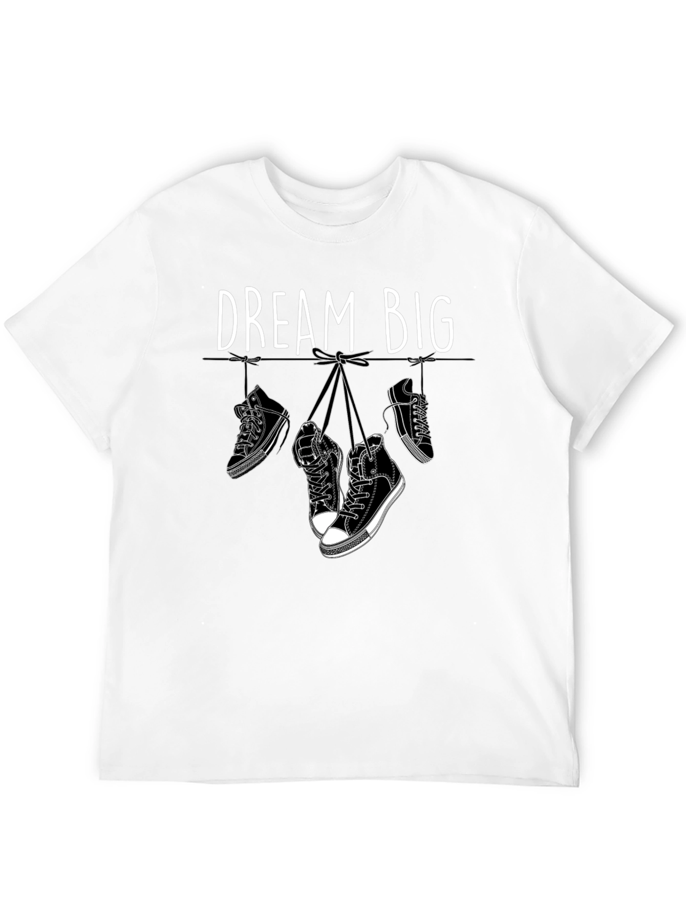 Dream Big Graphic Tee - Hanging Sneakers