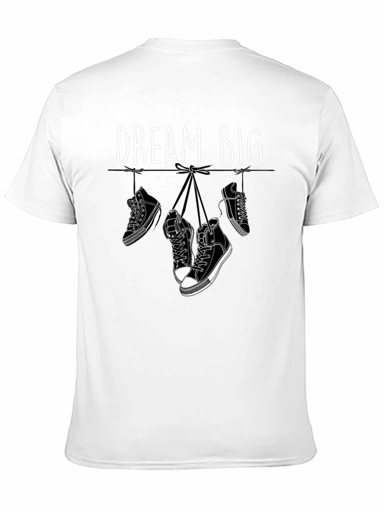 Dream Big Graphic Tee - Hanging Sneakers