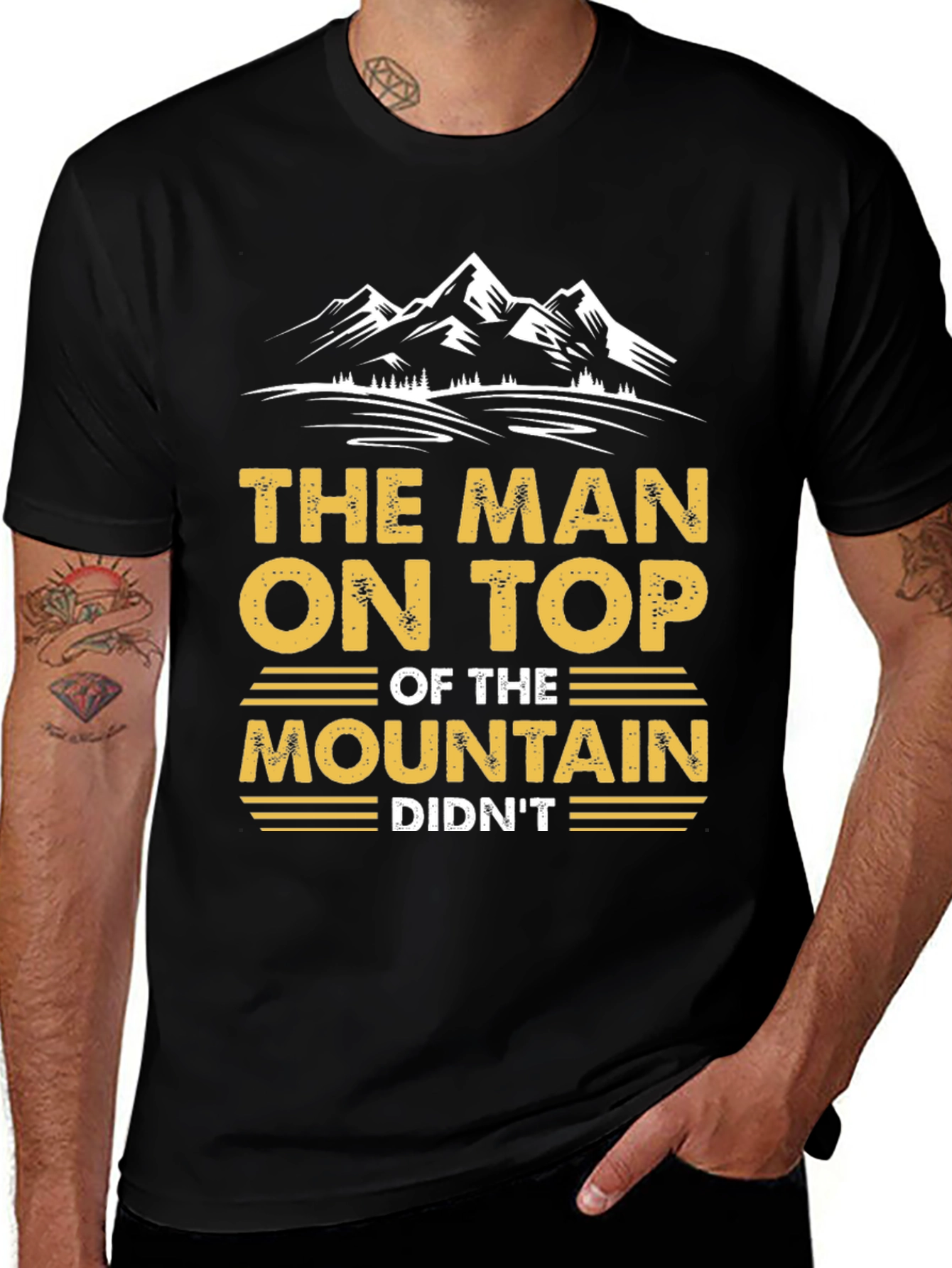 The Man on Top of the Mountain Graphic Tee