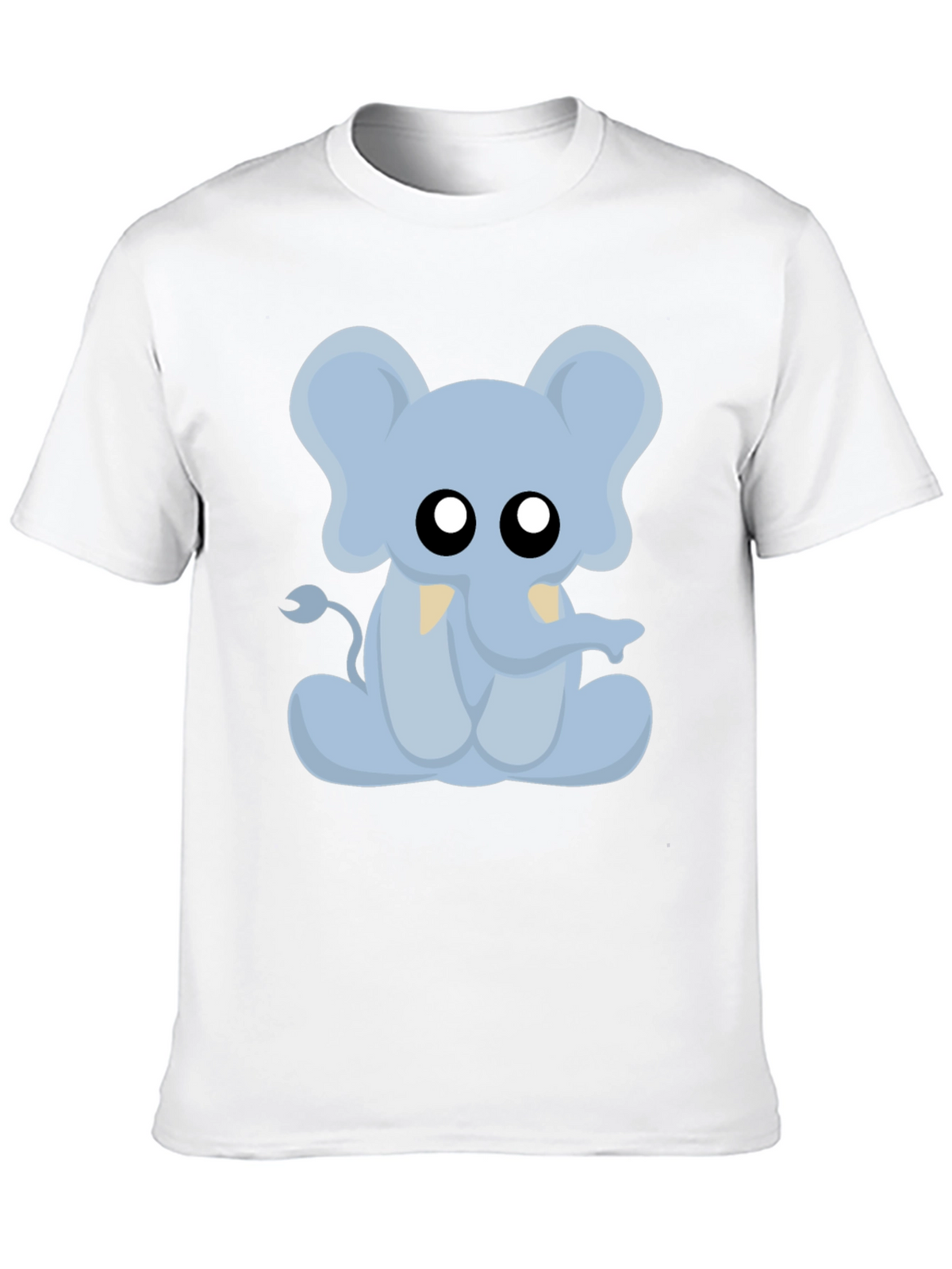 Cute Cartoon Elephant Graphic T-Shirt