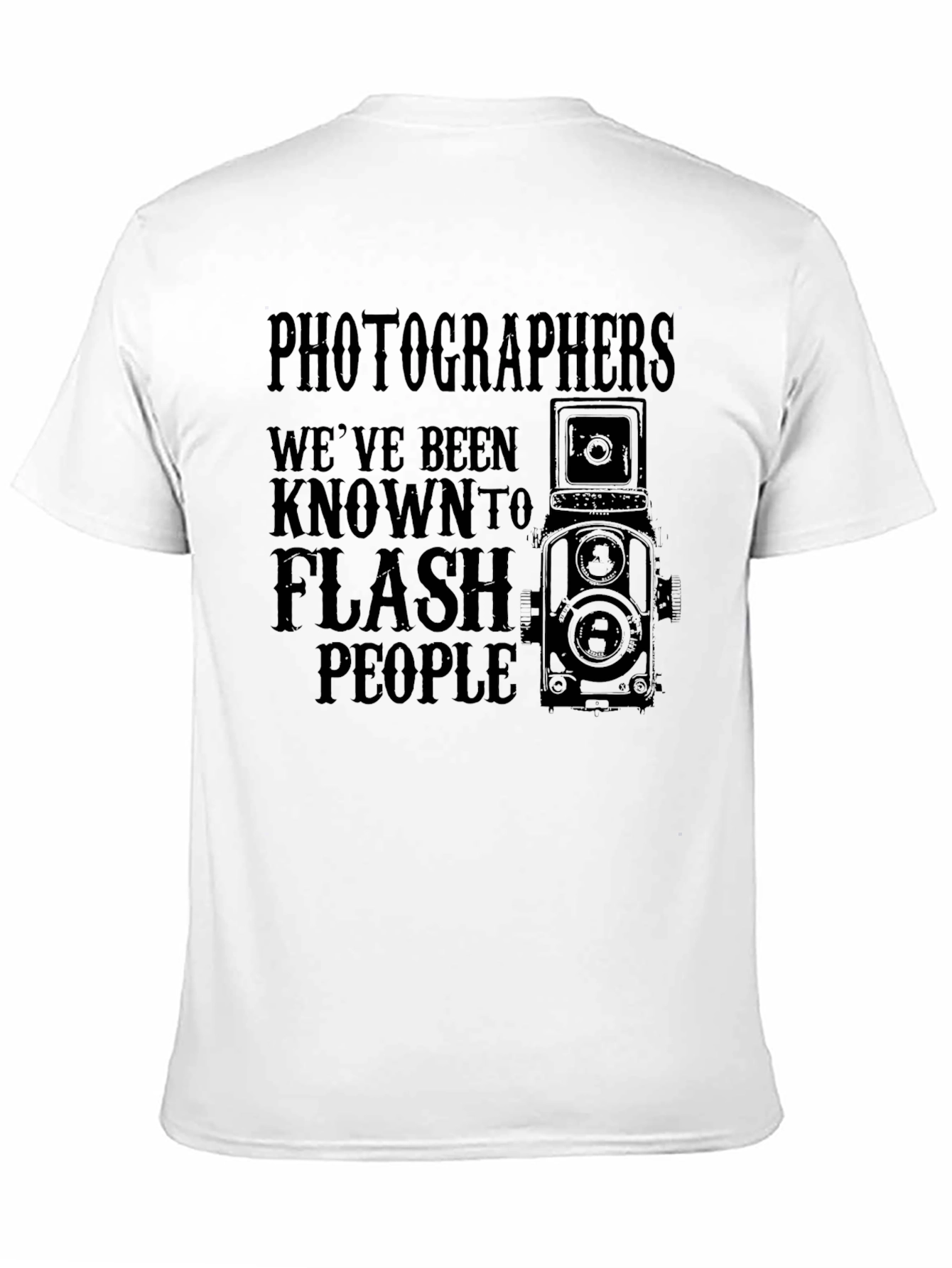 Photographer Flash Humor Graphic T-Shirt