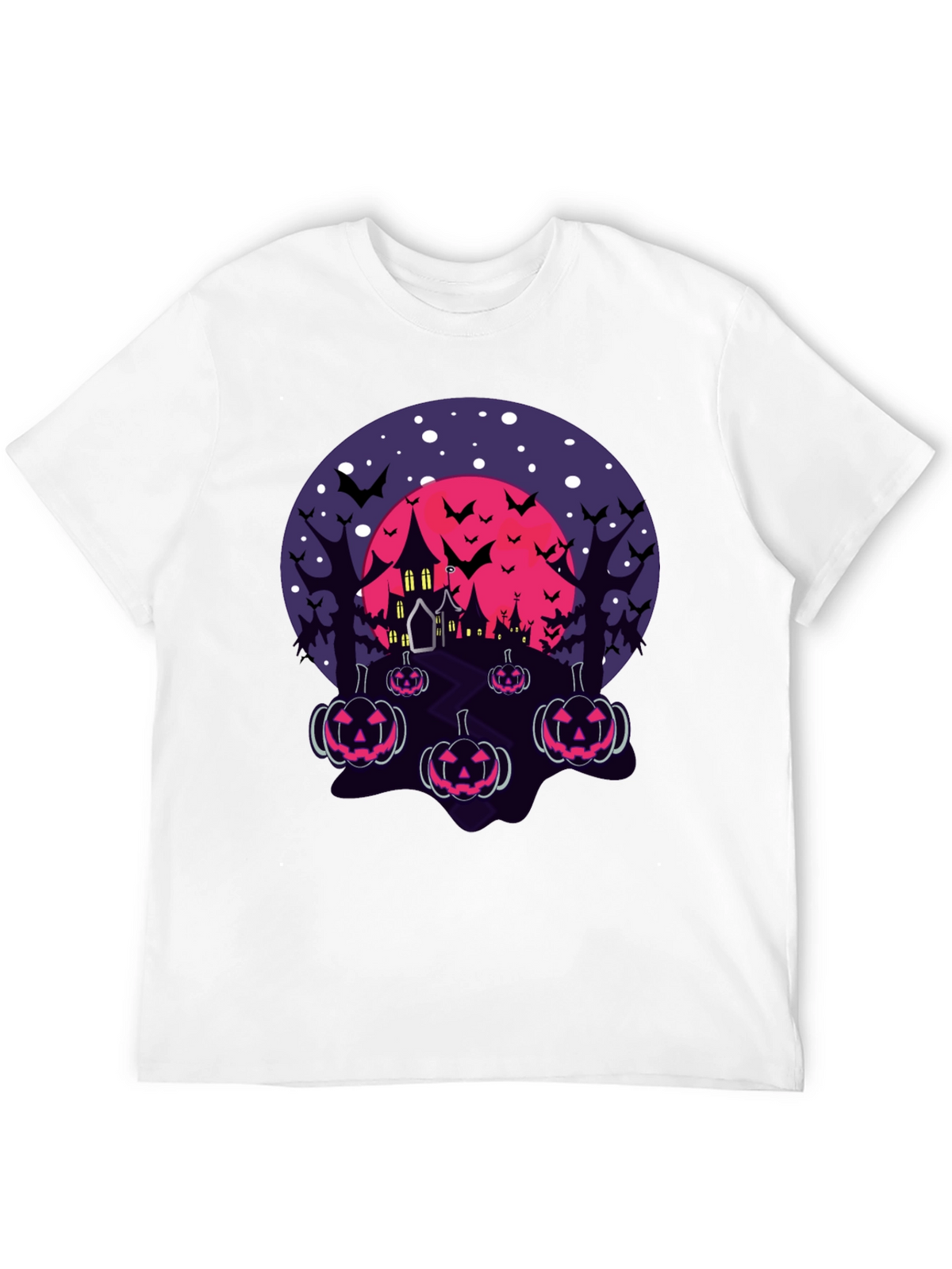 Halloween Haunted House Pumpkin T-Shirt