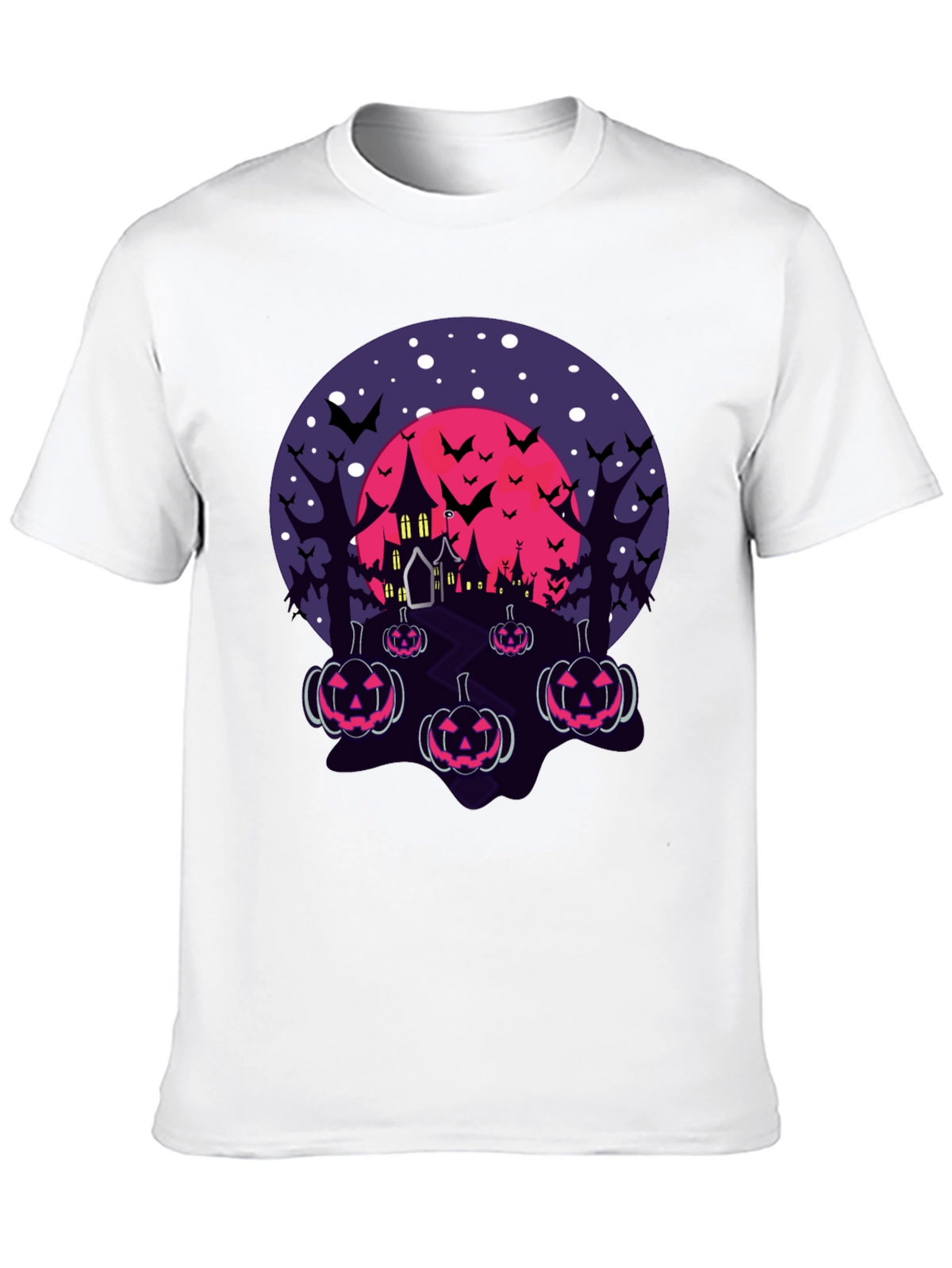 Halloween Haunted House Pumpkin T-Shirt