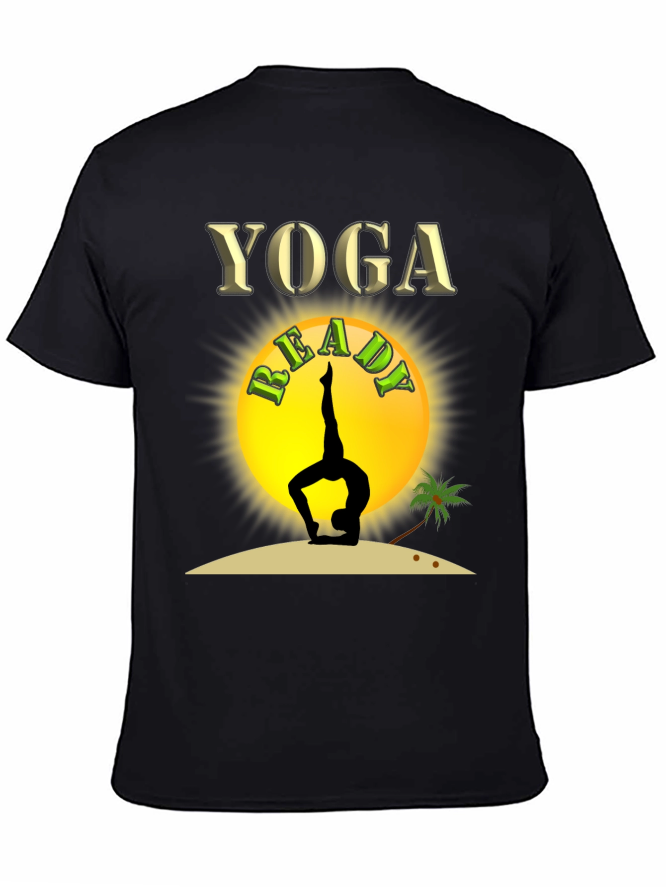 Yoga Ready T-Shirt - Black - Graphic Tee