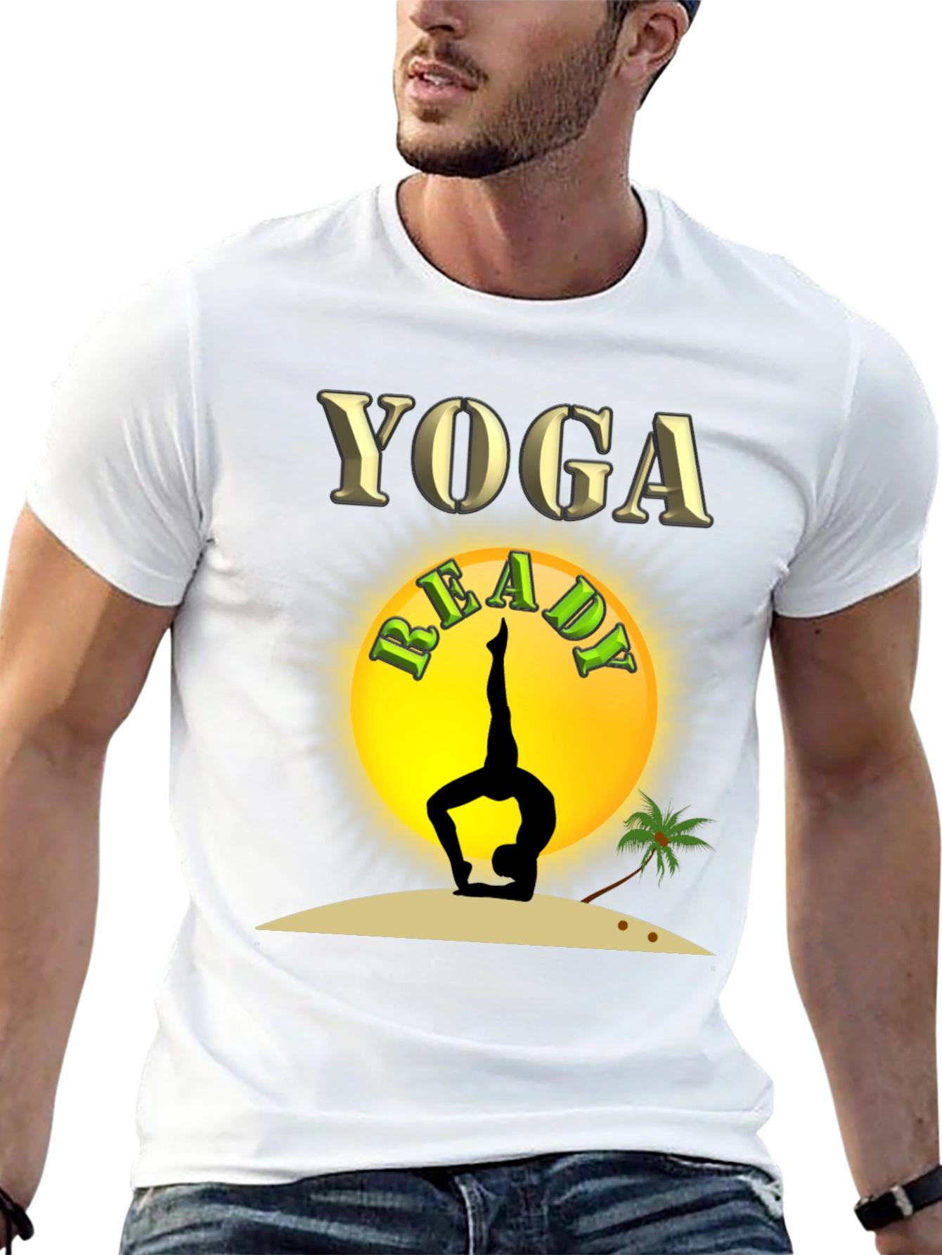 Yoga Ready T-Shirt - Black - Graphic Tee