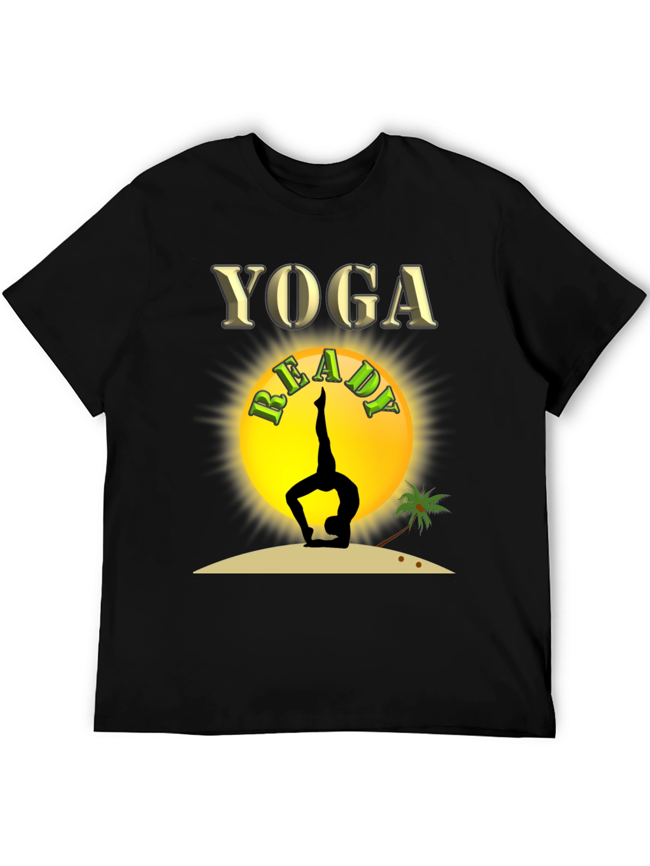 Yoga Ready T-Shirt - Black - Graphic Tee