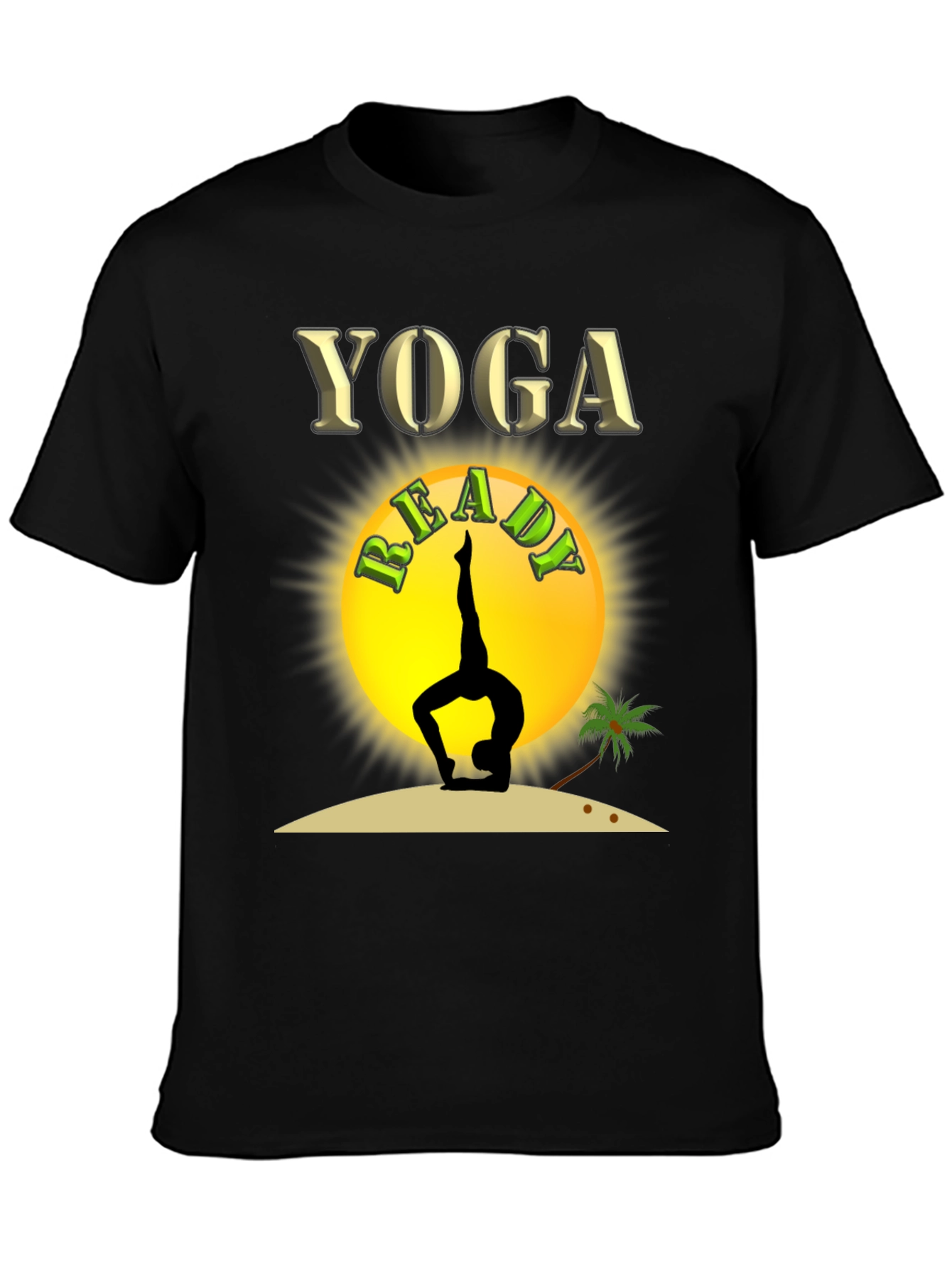 Yoga Ready T-Shirt - Black - Graphic Tee