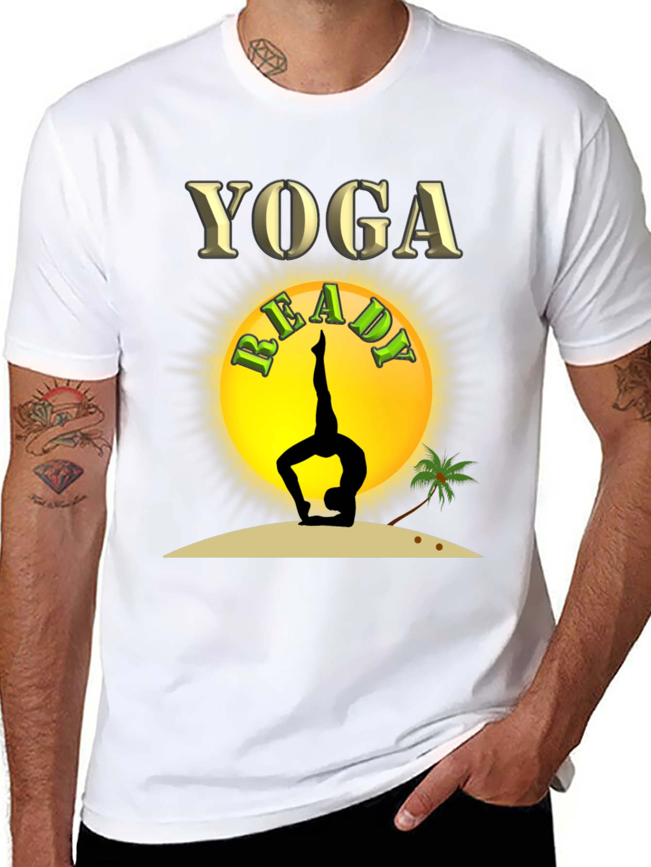 Yoga Ready T-Shirt - Black - Graphic Tee
