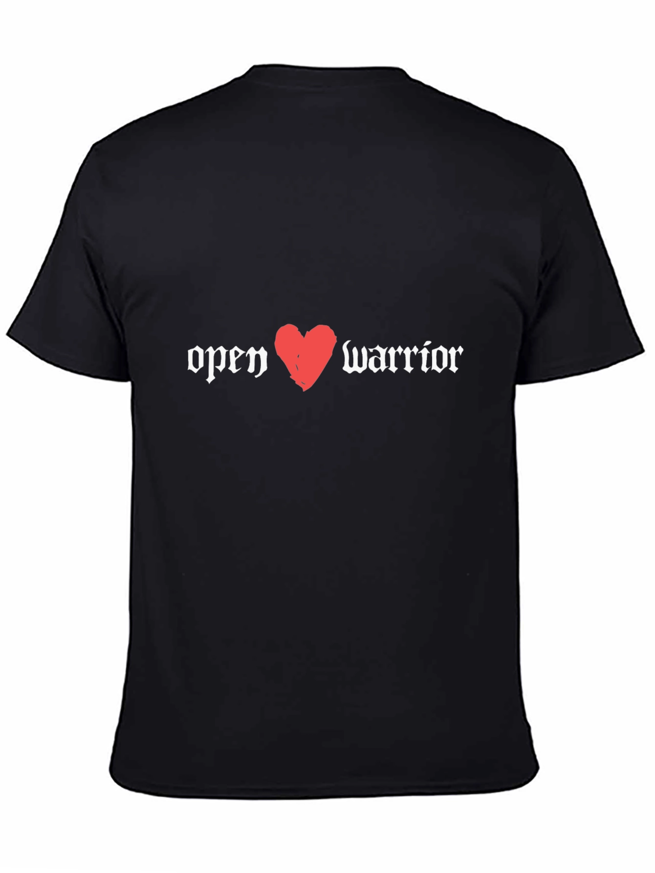 Open Heart Warrior Black T-Shirt