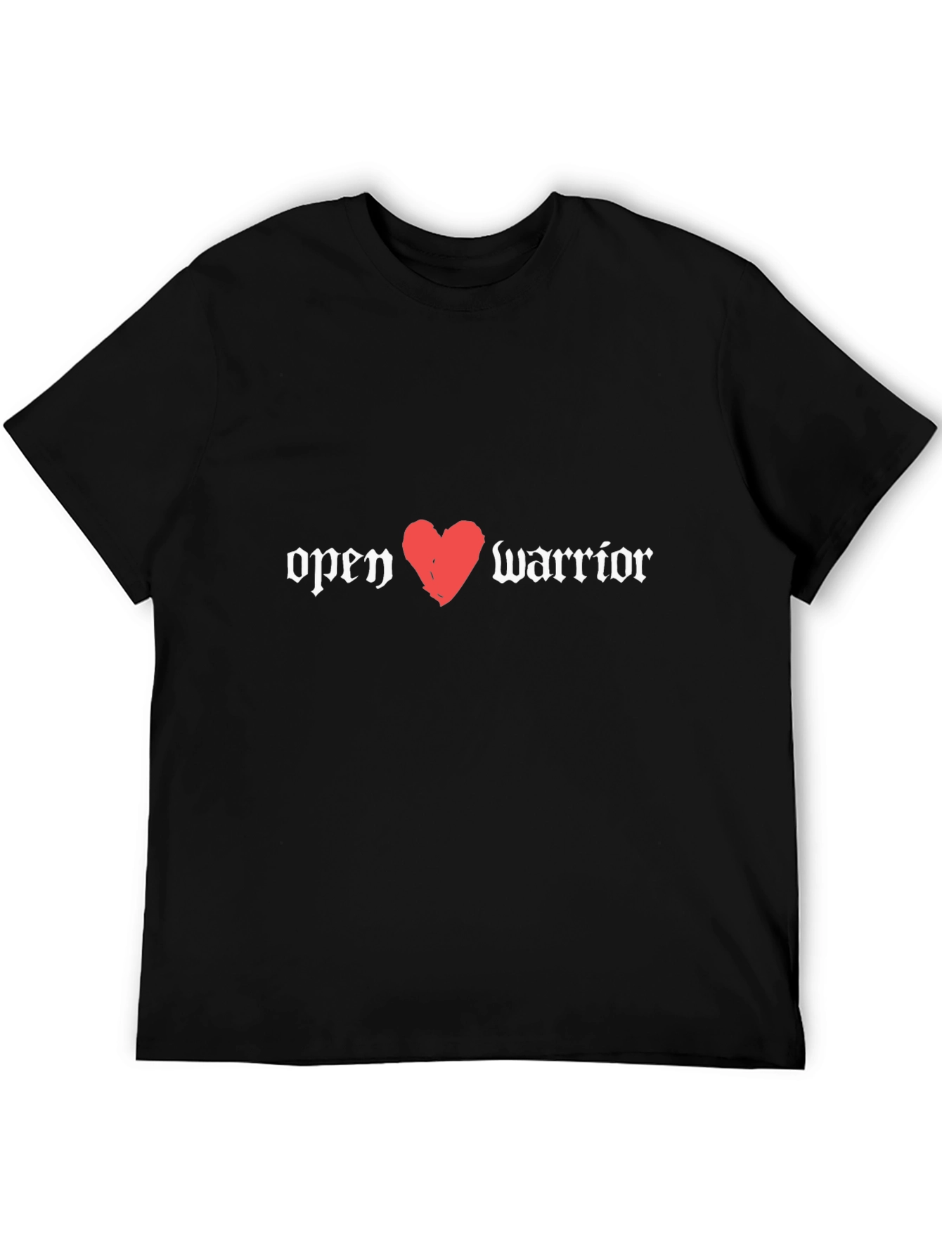 Open Heart Warrior Black T-Shirt