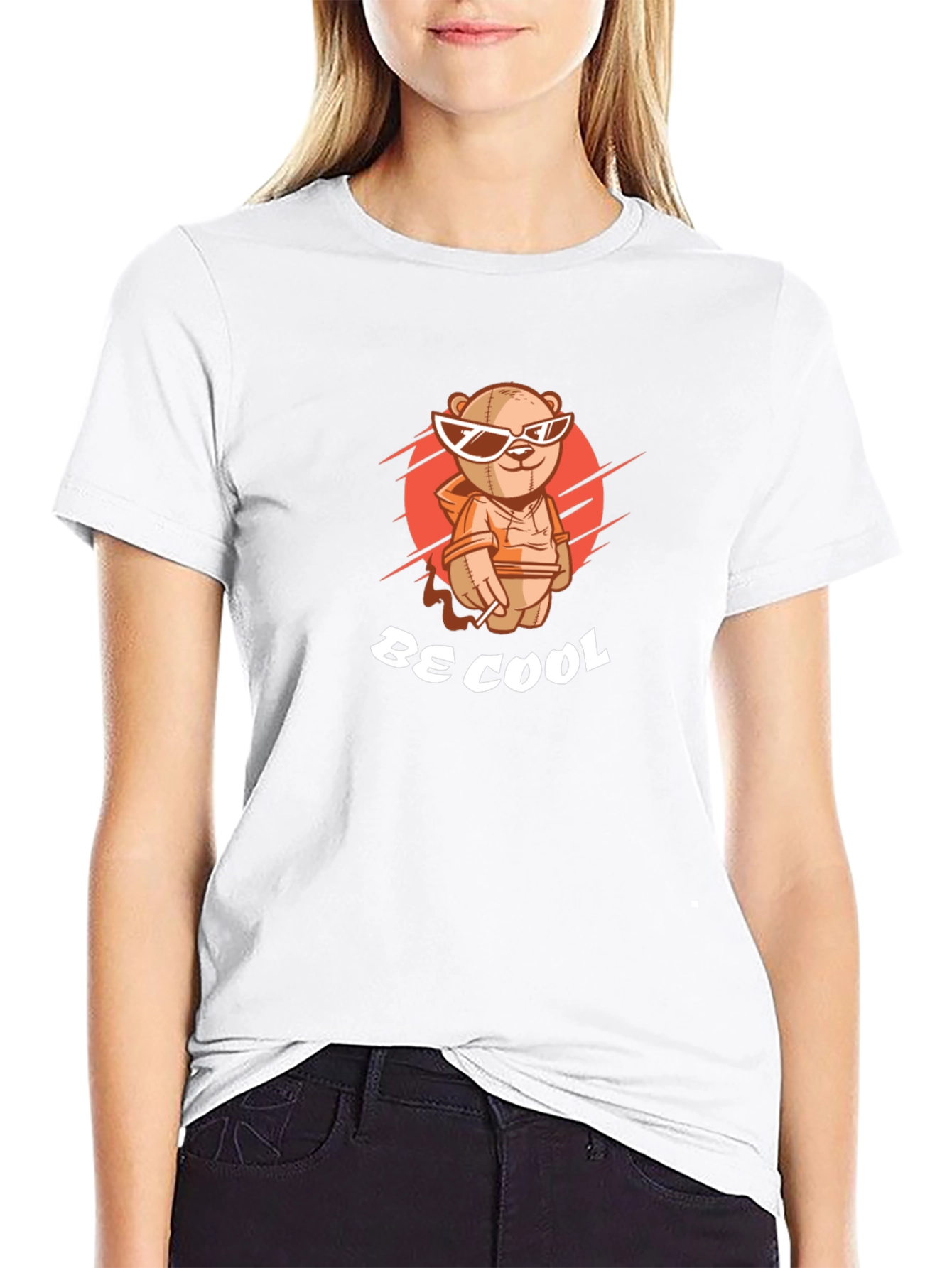 Cool Teddy Bear Graphic T-Shirt