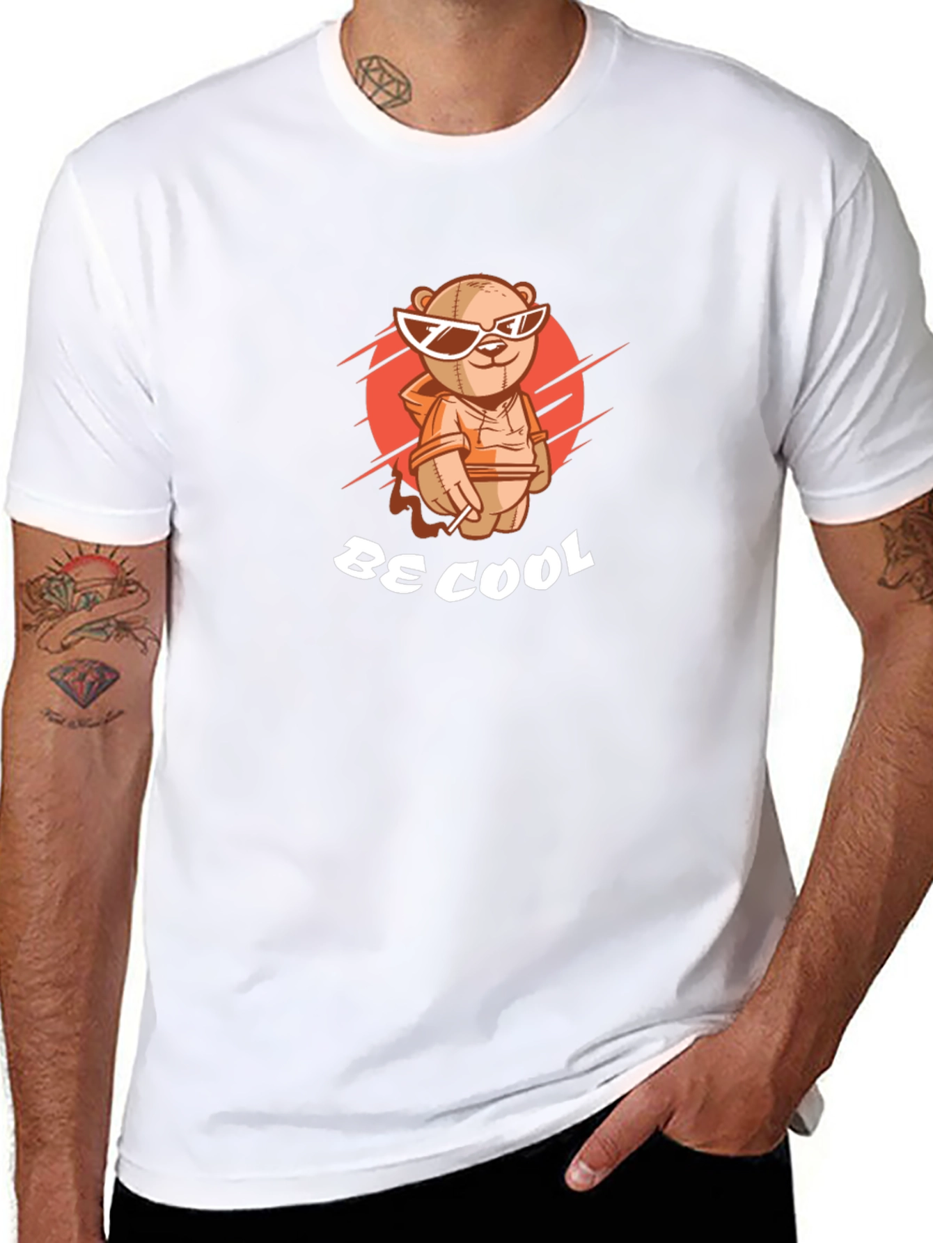 Cool Teddy Bear Graphic T-Shirt