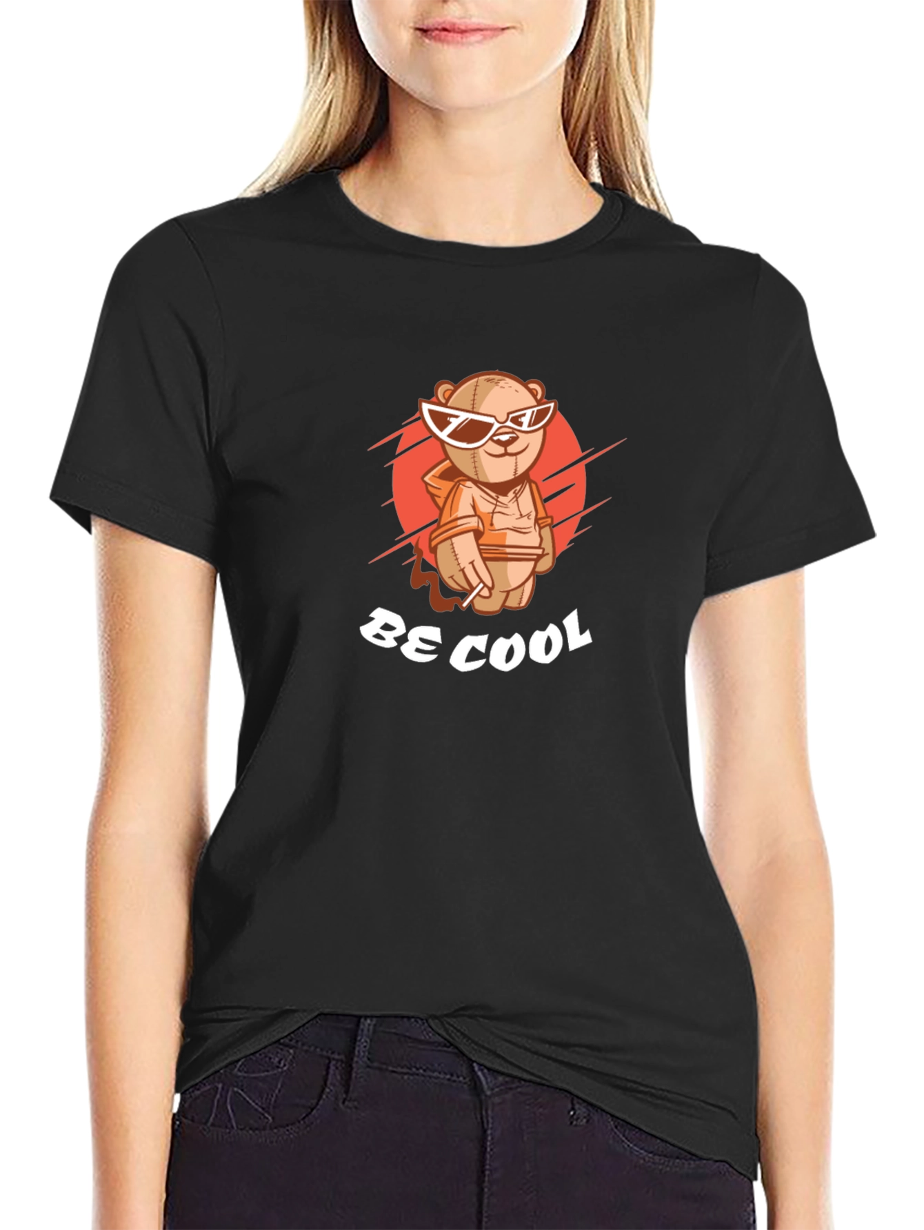 Cool Teddy Bear Graphic T-Shirt
