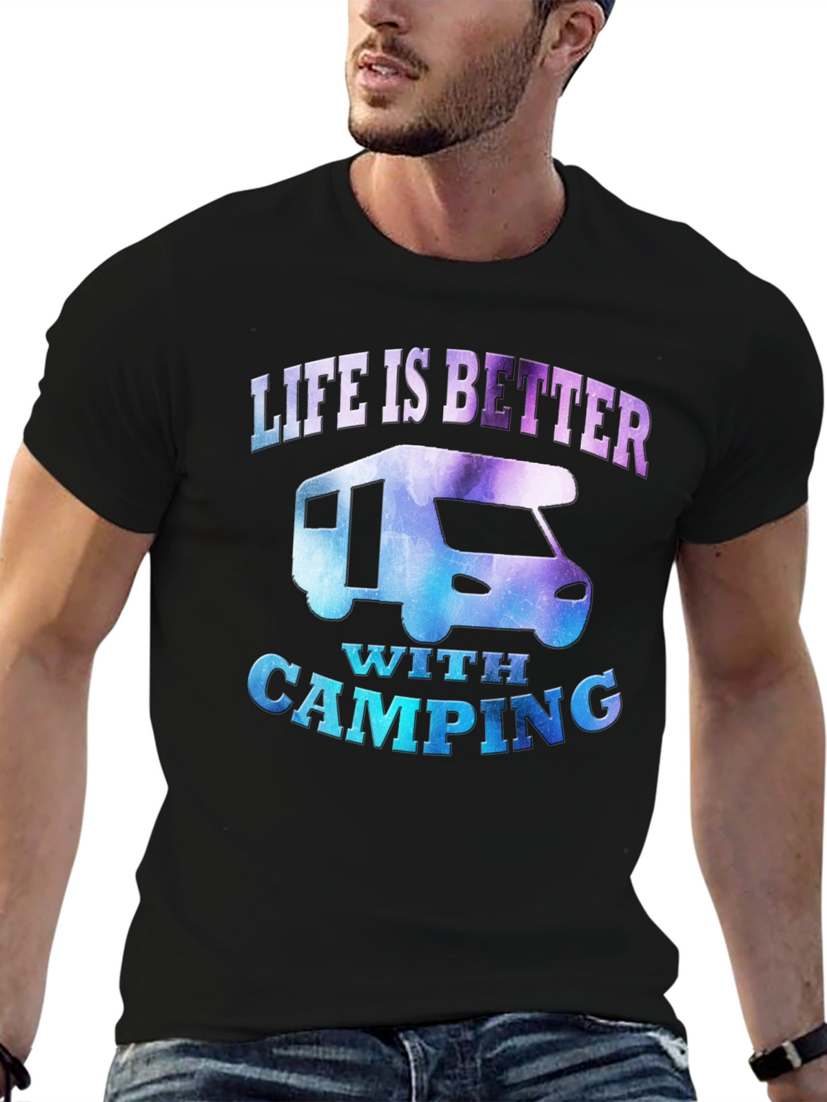 Life is Better with Camping RV T-Shirt