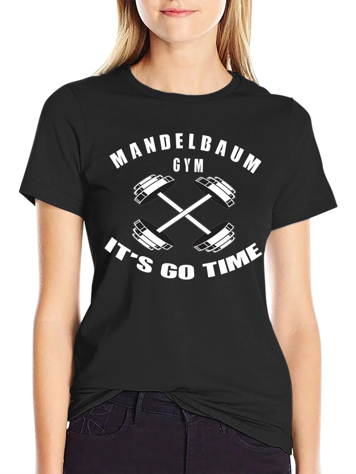 Mandelbaum Gym Its Go Time Black T-Shirt